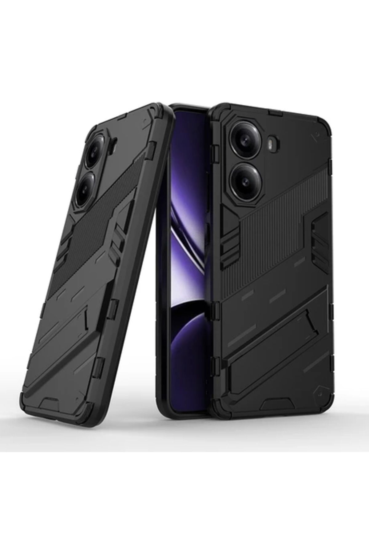 Obay Qichengda X7 Pro Görünmez Braket Zırh Cep Telefonu Kılıfı