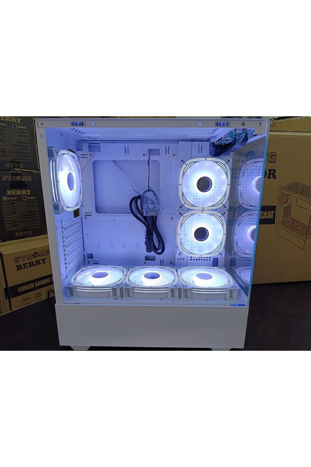 Strong Melkor 6x ARGB fanlı 600W PSU dahil bilgisayar kasası