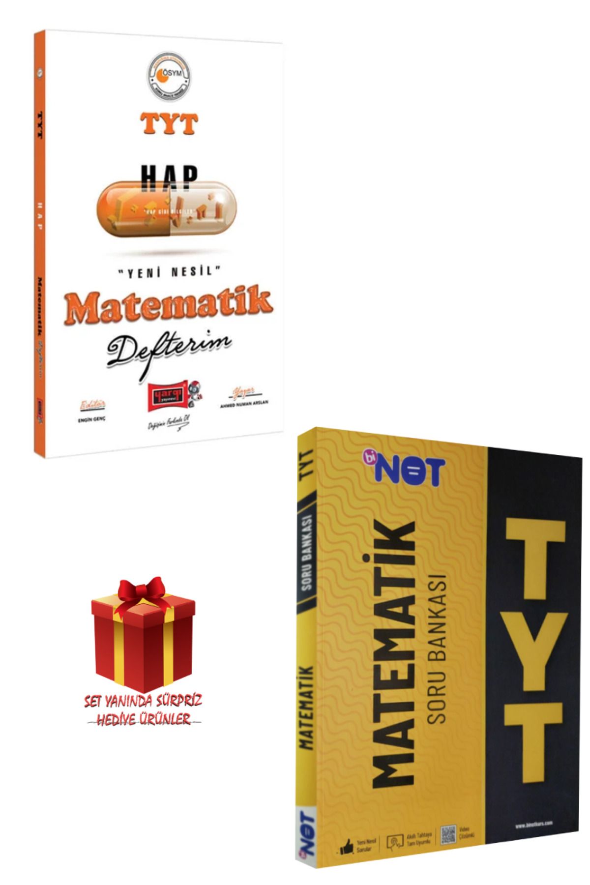 Yargı Yayınları TYT Matematik Defterim+ Binot TYT Matematik Soru Bankası+ Hediye