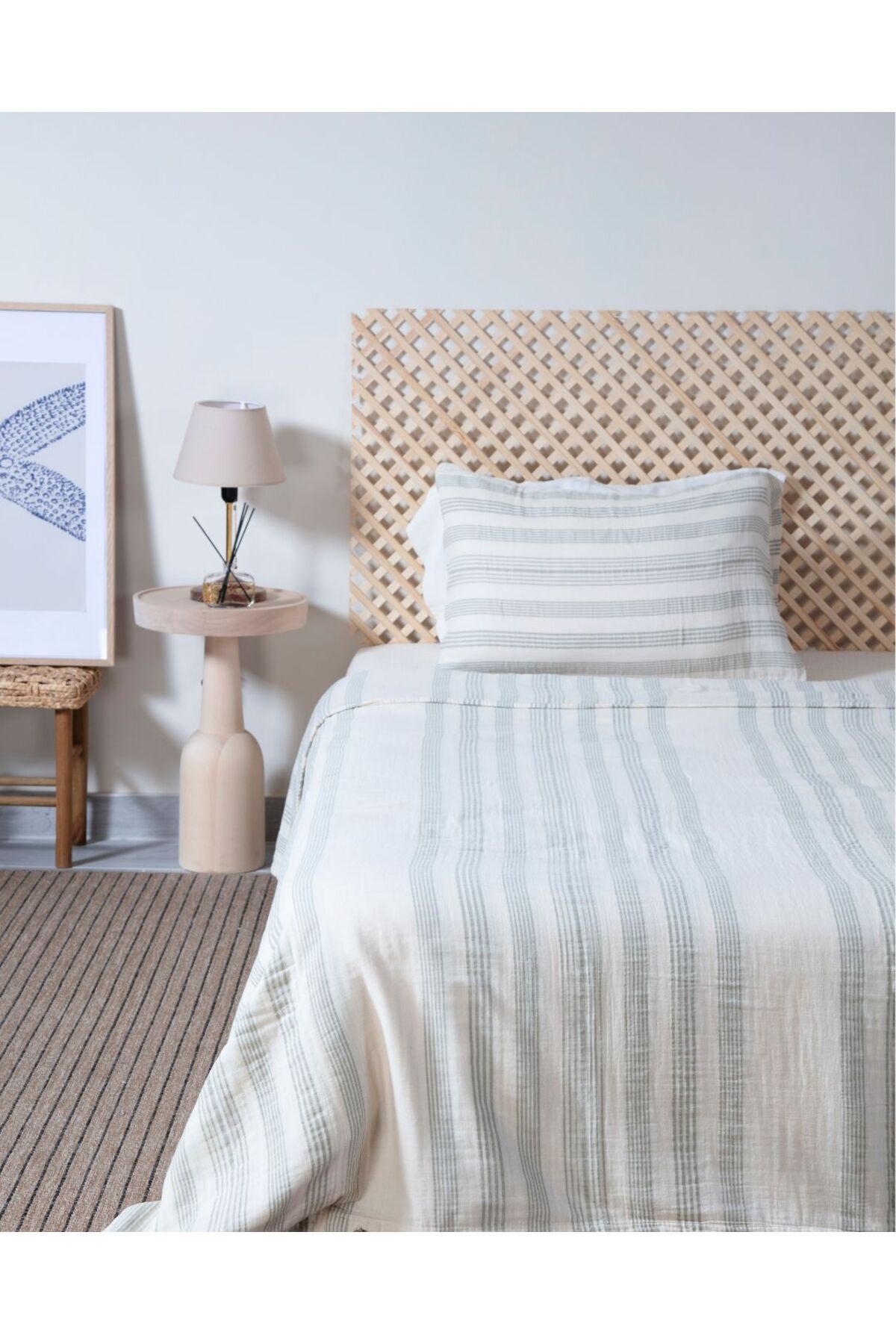 Home Vera Tek Kişilik Müslin Nevresim Takımı Yeşil