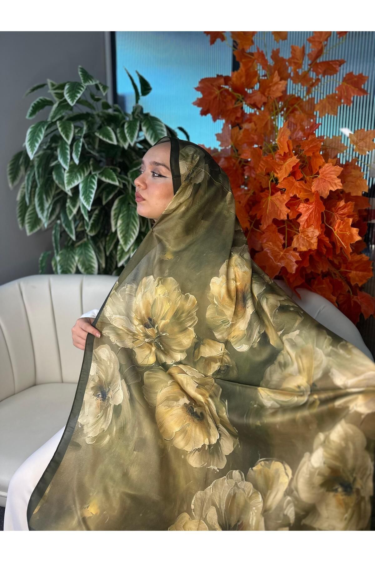 Oxygen Scarfs Rosaline Desen Pamuk İpek Şal-13000