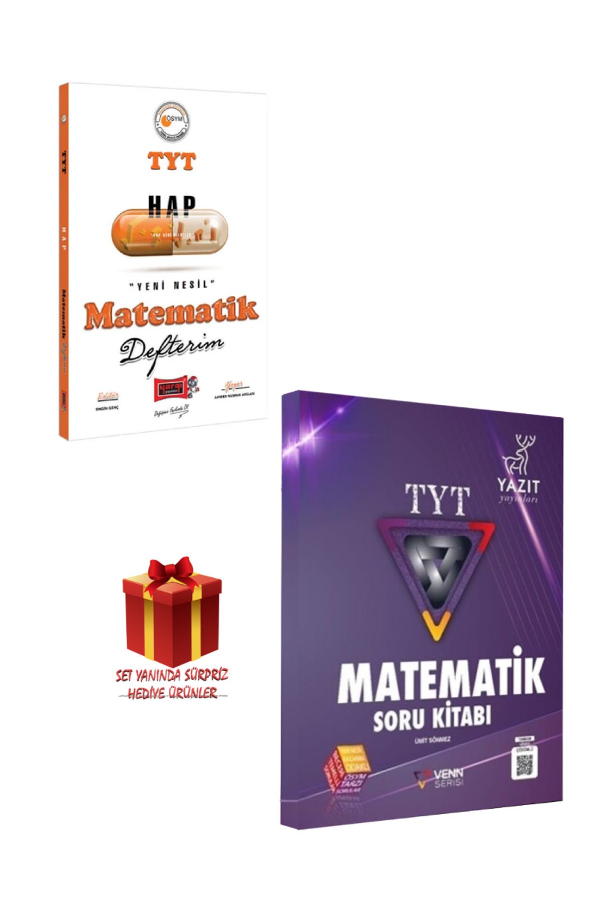 Yargı Yayınları TYT Matematik Defterim+ Yazıt Venn Serisi TYT Matematik Soru Bankası+ Hediye