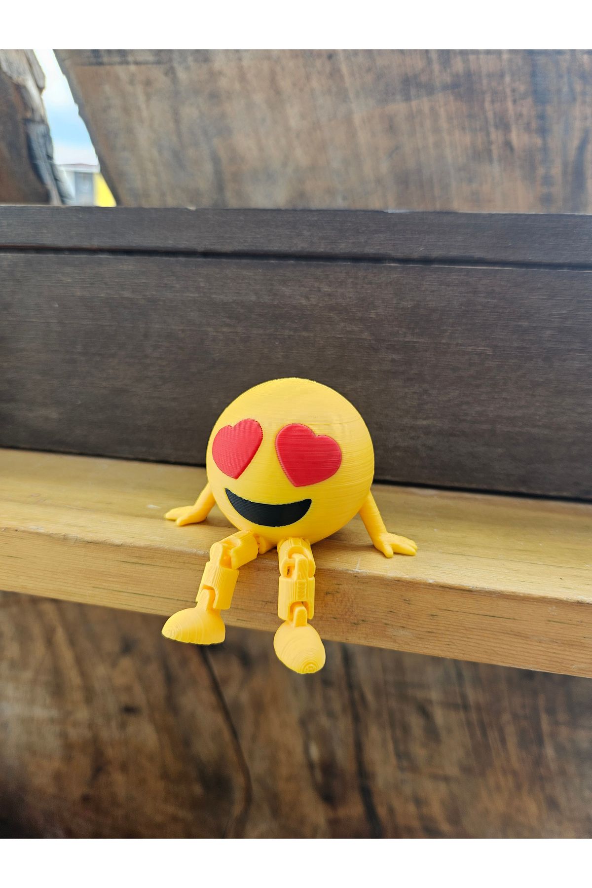Rex Aksesuar Sevimli Emoji Kalpli Göz Dekoratif Obje
