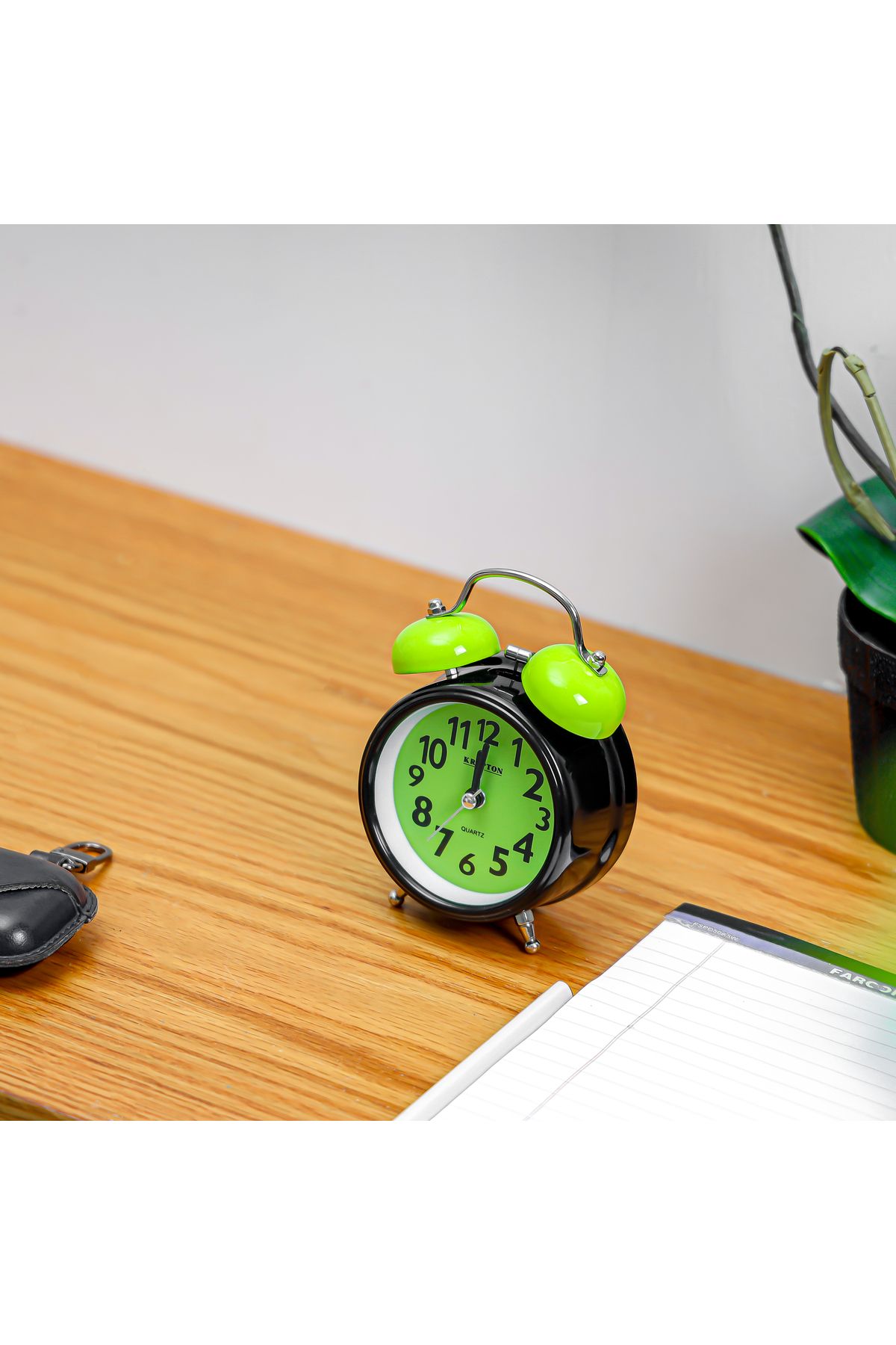 KRYPTON-Super Loud Double Bell Alarm Clock – Built-in Light, Easy Read, Heavy Sleeper Wake-Up 3