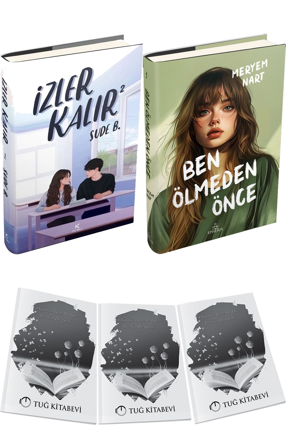 Pukka yayınları İzler Kalır 2 Ciltli ve Ben Ölmeden Önce Ciltli + Hediyeli
