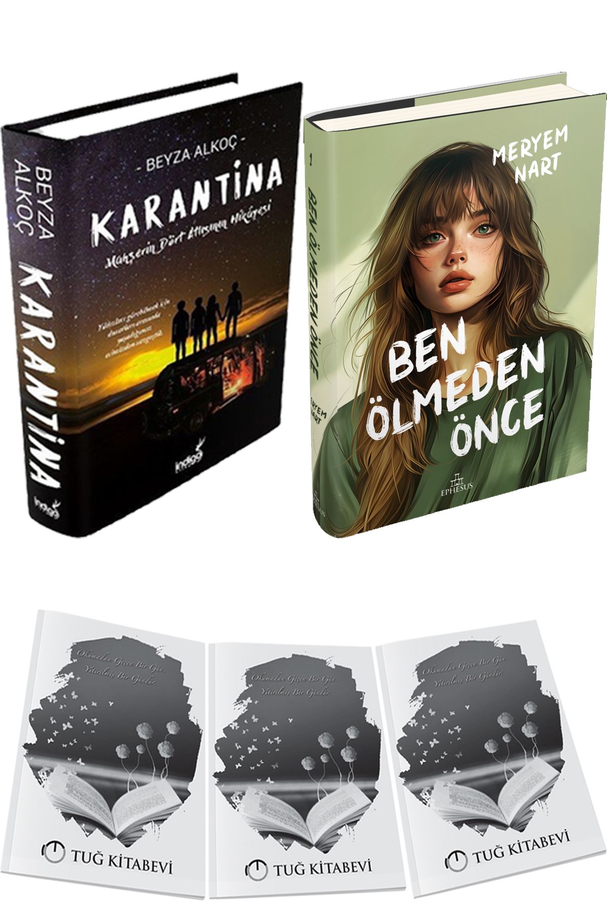 İndigo Kitap Karantina 1 Ciltli ve Ben Ölmeden Önce Ciltli + Hediyeli