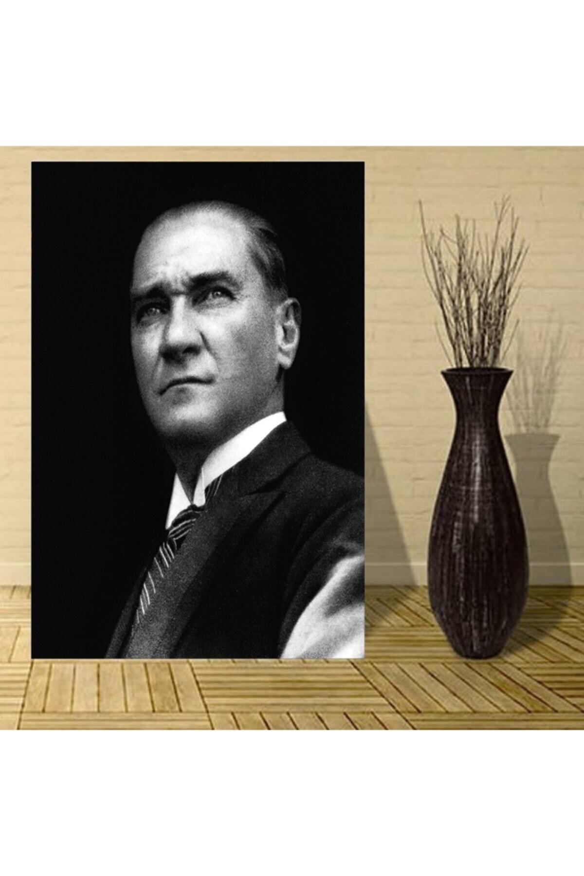 HEDİYE HOUSE Atatürk Tasarım Kanvas Tablo 50/70 cm