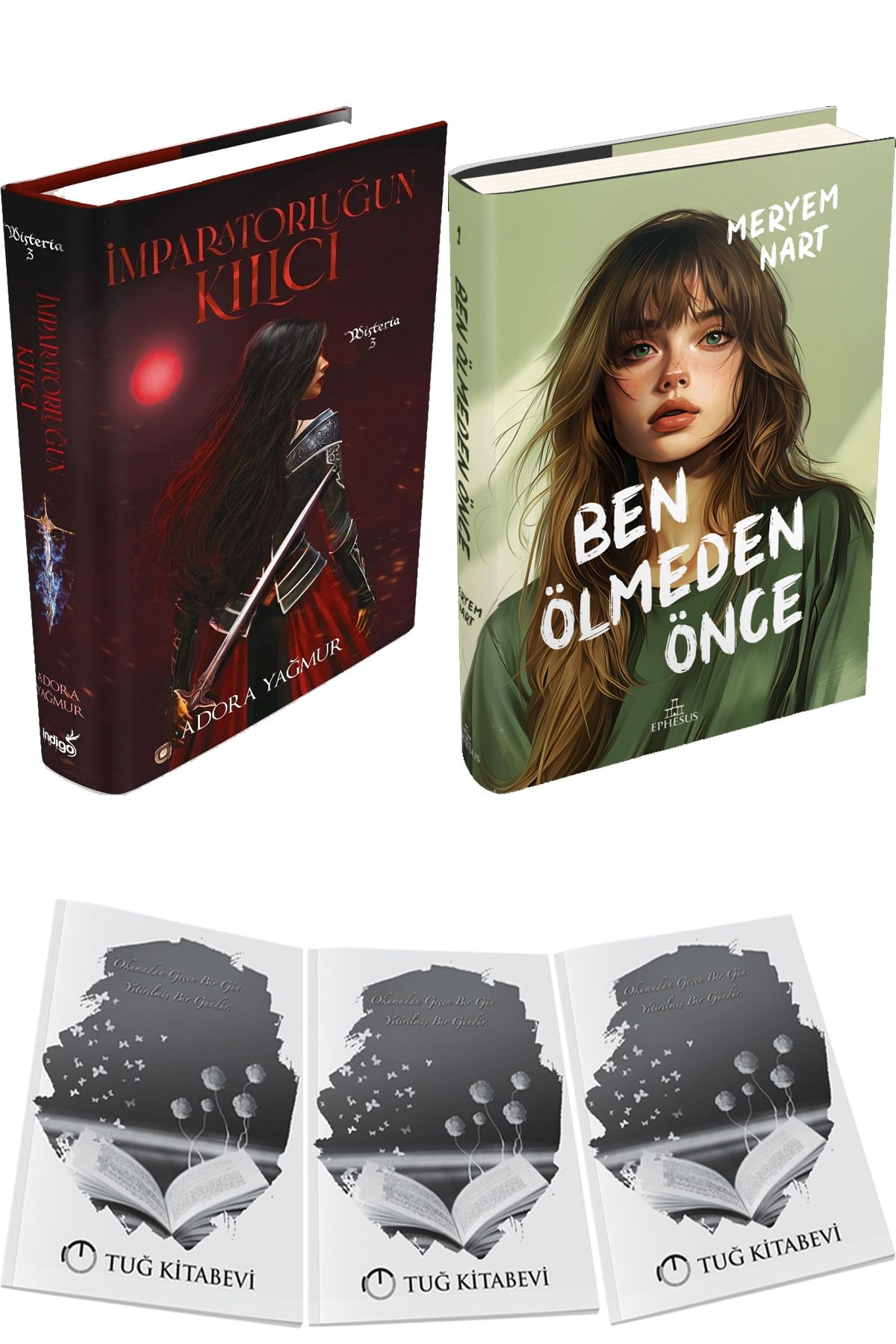 İndigo Kitap İmparatorluğun Kılıcı Ciltli ve Ben Ölmeden Önce Ciltli + Hediyeli