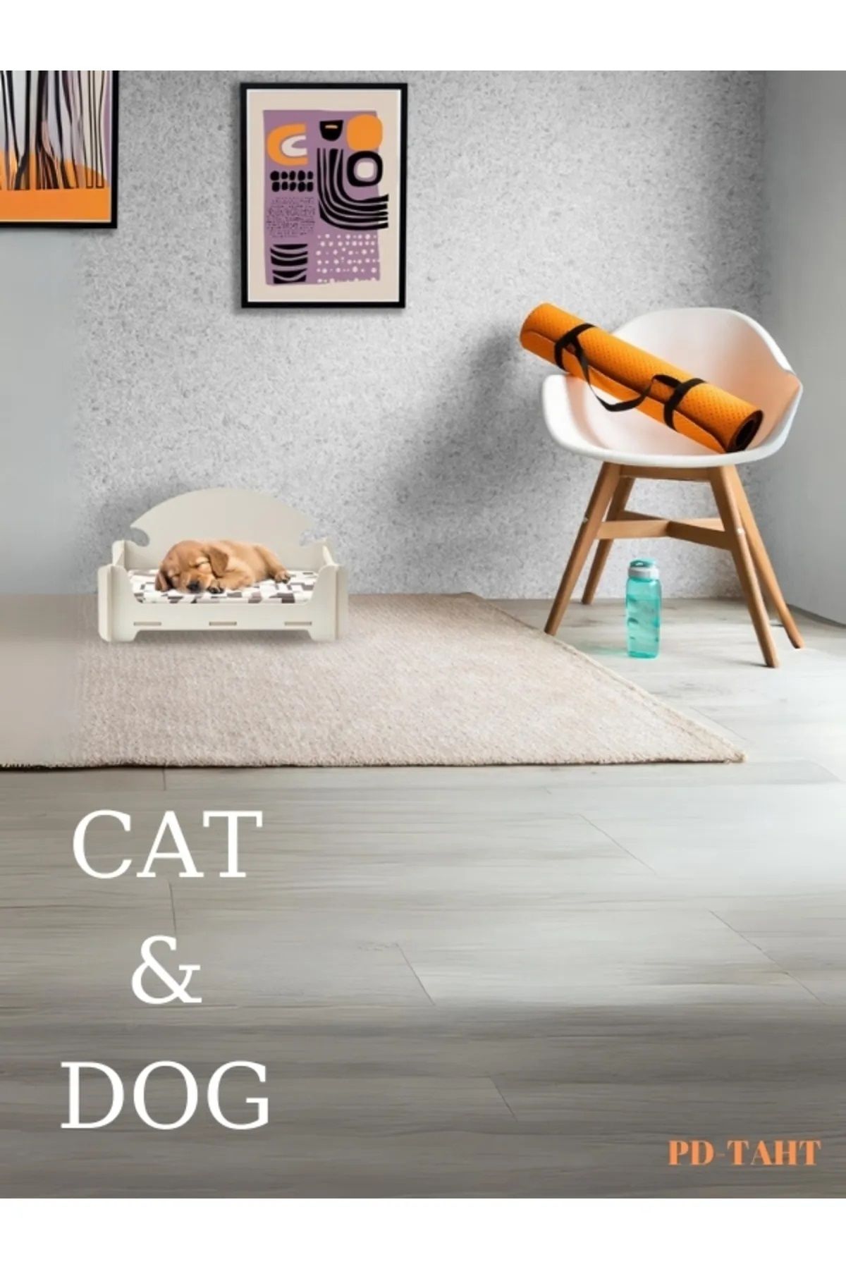 Pige Pd Taht Kedi Köpek Yatağı Küçük Boy 36 X 55 Beyaz