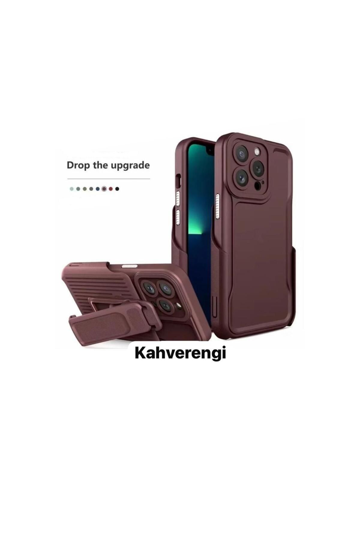 yuscerham iPhone 15 Pro ile uyumlu Klipsli Kılıf Dahili 360°Döndürme Standlı Kılıf Koruyucu Ayrılabilir Kapak