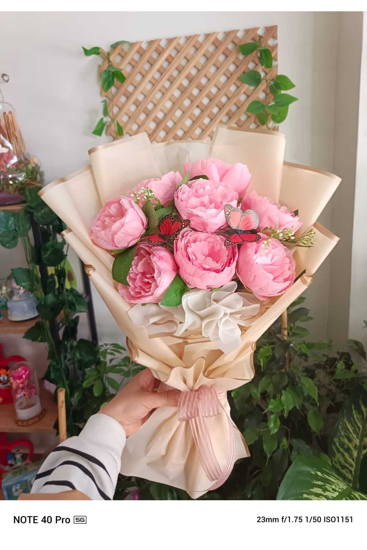 Buket Yapay Pembe Gül Buketi