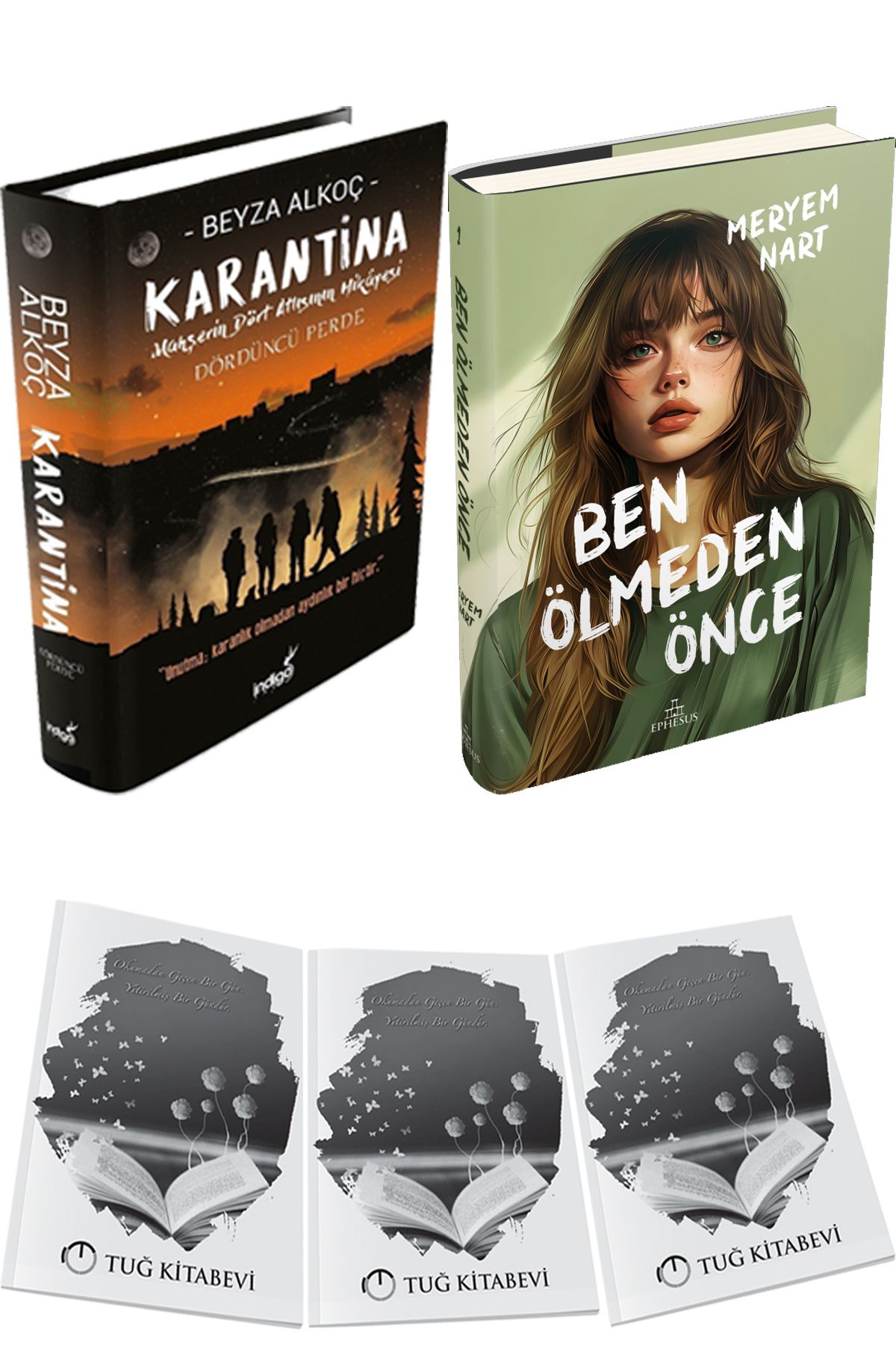 İndigo Kitap Karantina 4 Ciltli ve Ben Ölmeden Önce Ciltli + Hediyeli