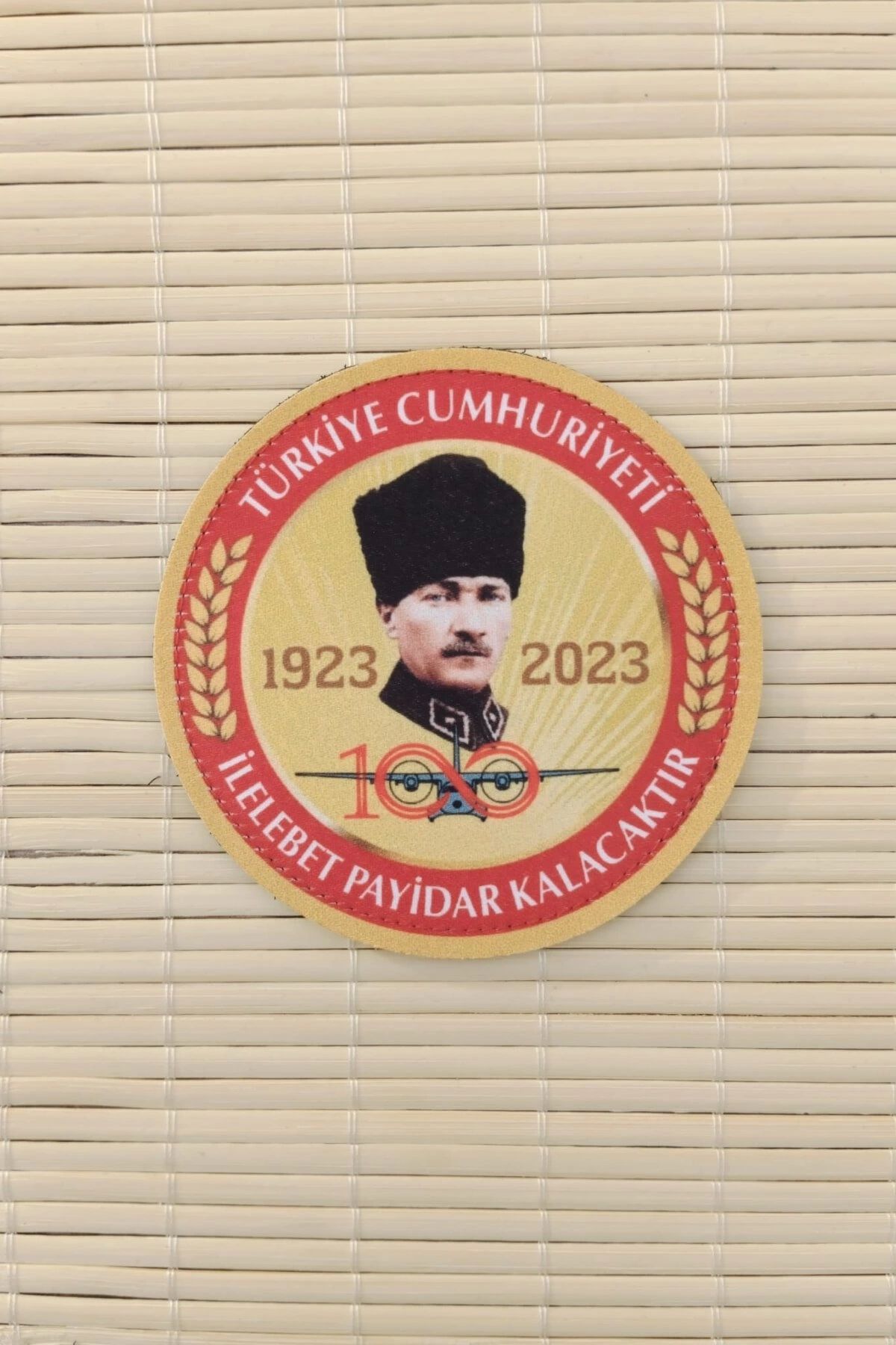 İZMİR ASKERİ MALZEME Turkiye Cumhuriyeti 1923 2023 100. Yil ilelebet Payidar Kalacaktir  Broş