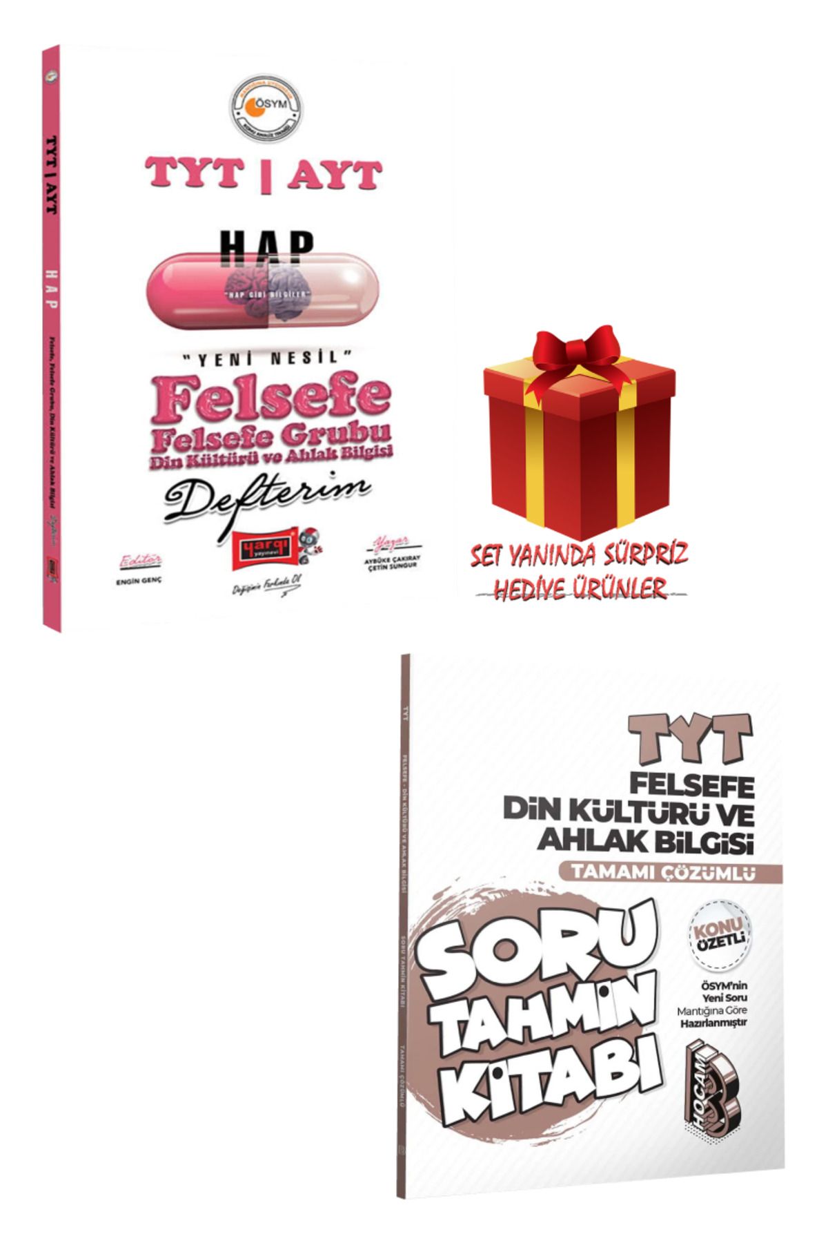 Yargı Yayınları TYT-AYT Hap Felsefe Grubu-Din Kültürü ve Ahlak Bilgisi Defterim+Soru Tahmin Kitabı+Hediye