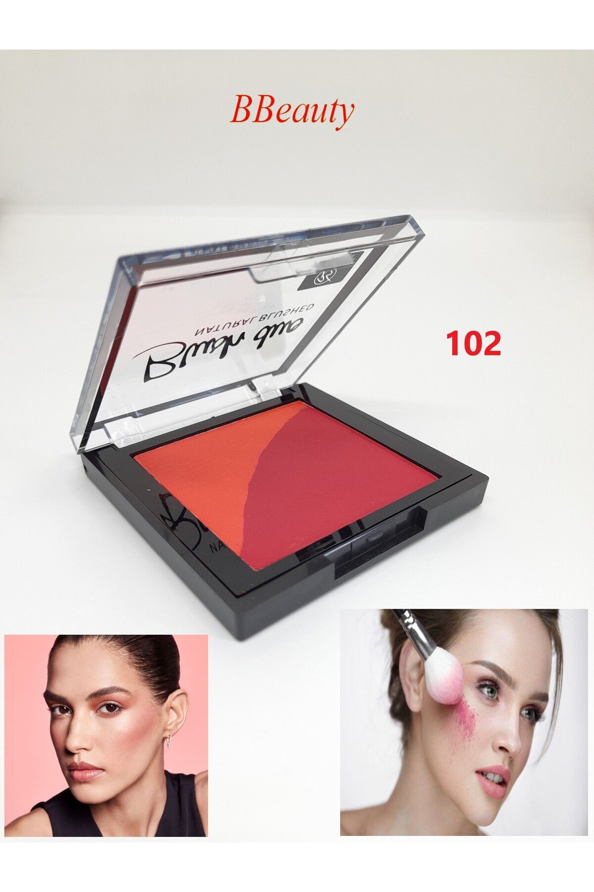 BBeauty Blush Duo Natural Blushed Doğal Görünüm Veren İki Renkli Toz Allık