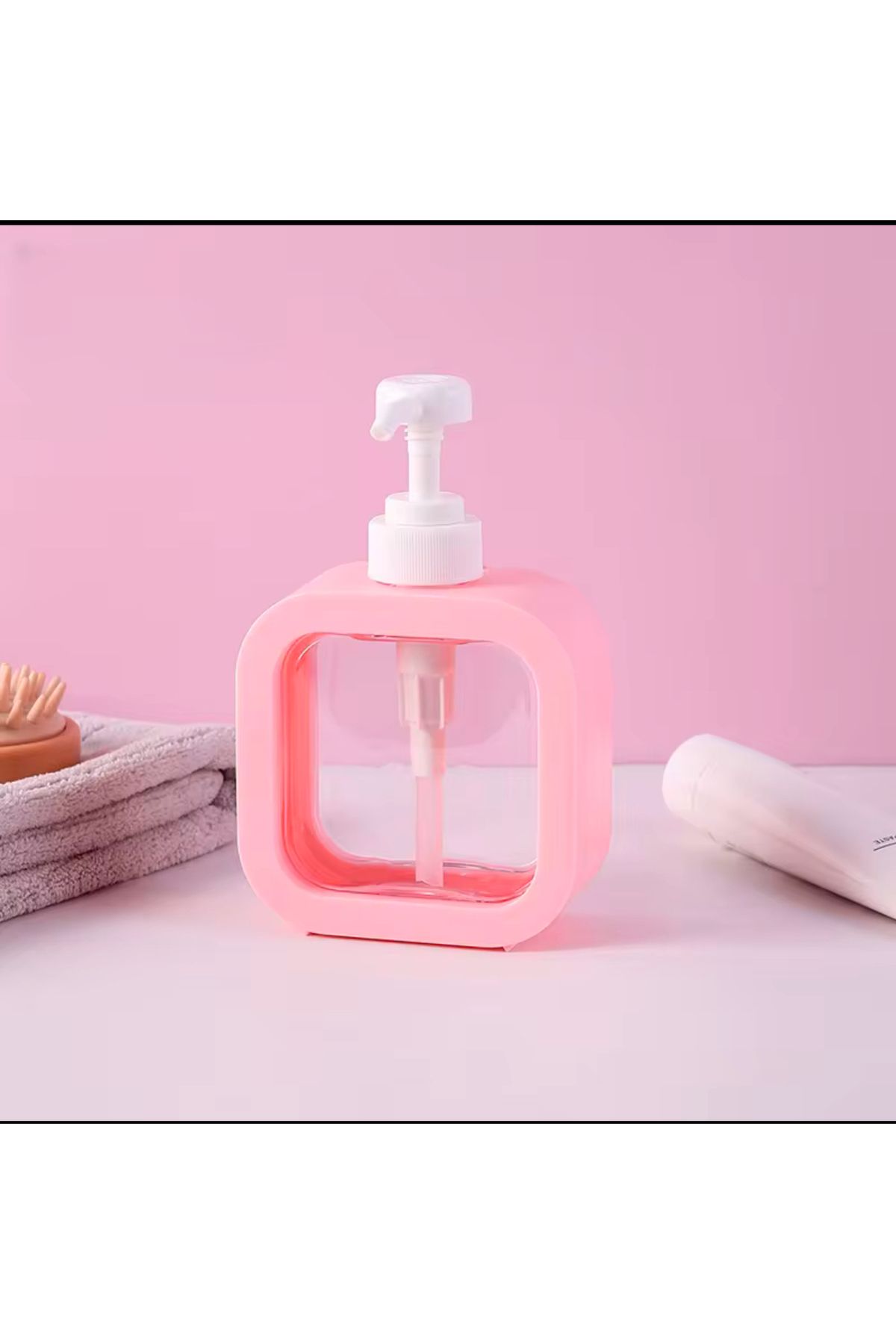 UYGUR AVM 500 ML Tezgah Üstü Dikdörtgen Banyo Mutfak Sıvı Sabunluk | Banyo Mutfak Bulaşık Lavabo Deterjanlık