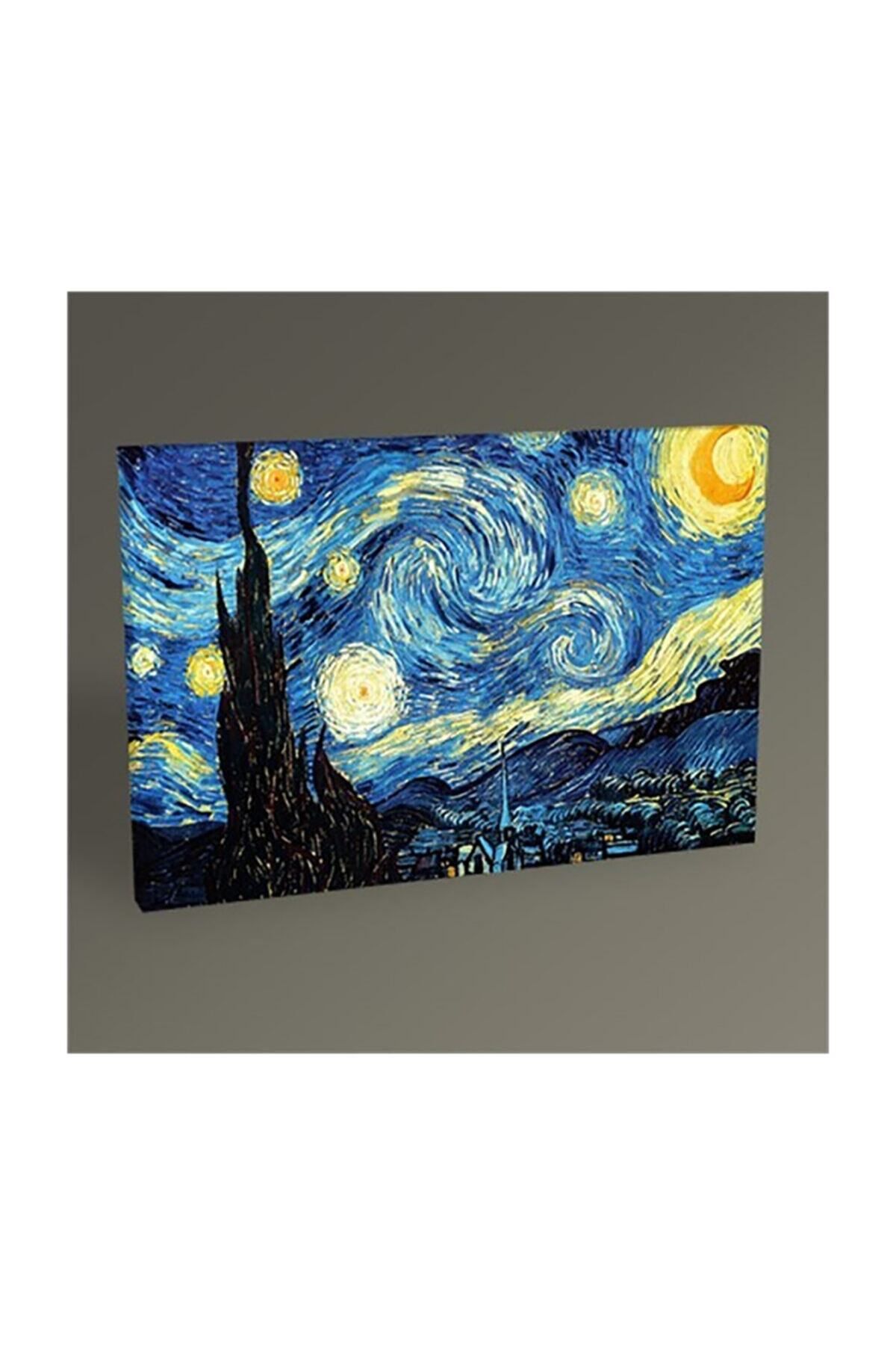 Modern Tablo Van Gogh Yıldızlı Gece Kanvas Tablo 70 x 100 cm