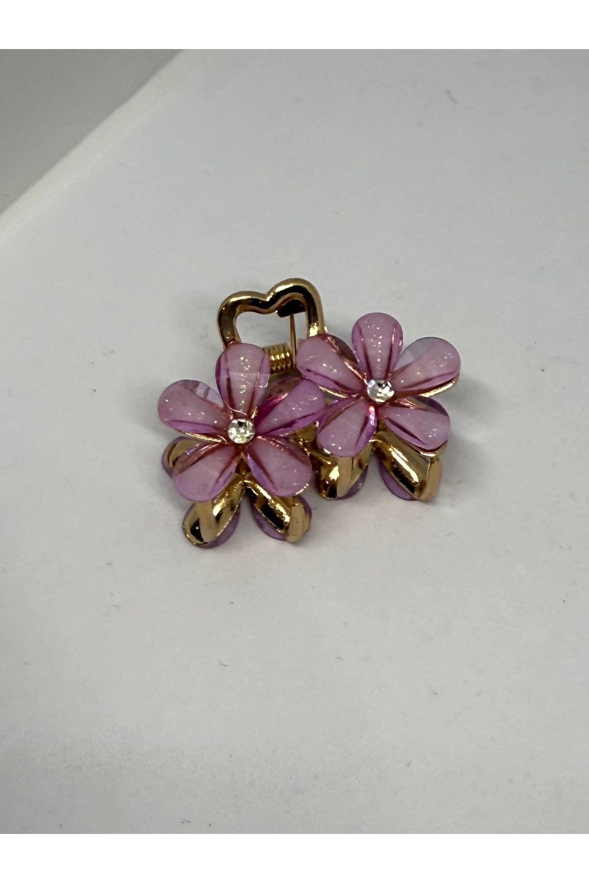 Gulsah's Store Kristal çiçekli kıskaçlı toka