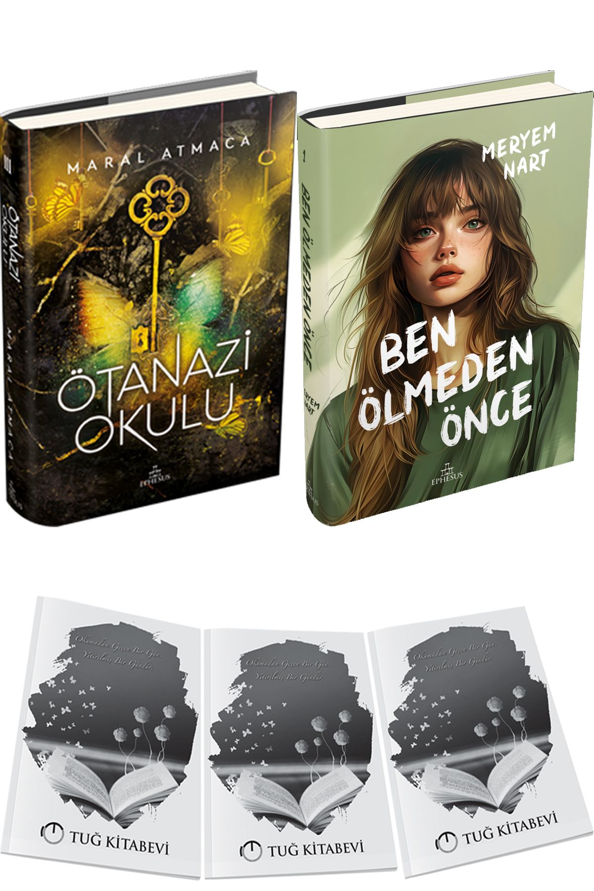 Ephesus Yayınları Ötanazi Okulu 3 Ciltli ve Ben Ölmeden Önce Ciltli + Hediyeli