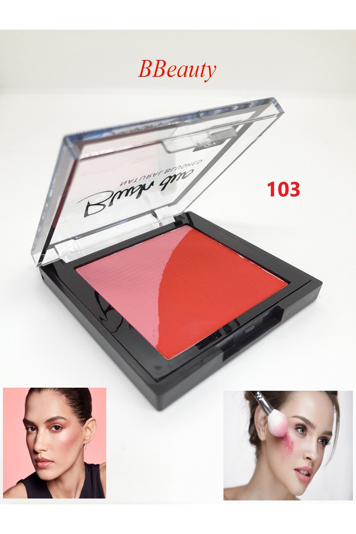 BBeauty Blush Duo Natural Blushed Doğal Görünüm Veren İki Renkli Toz Allık