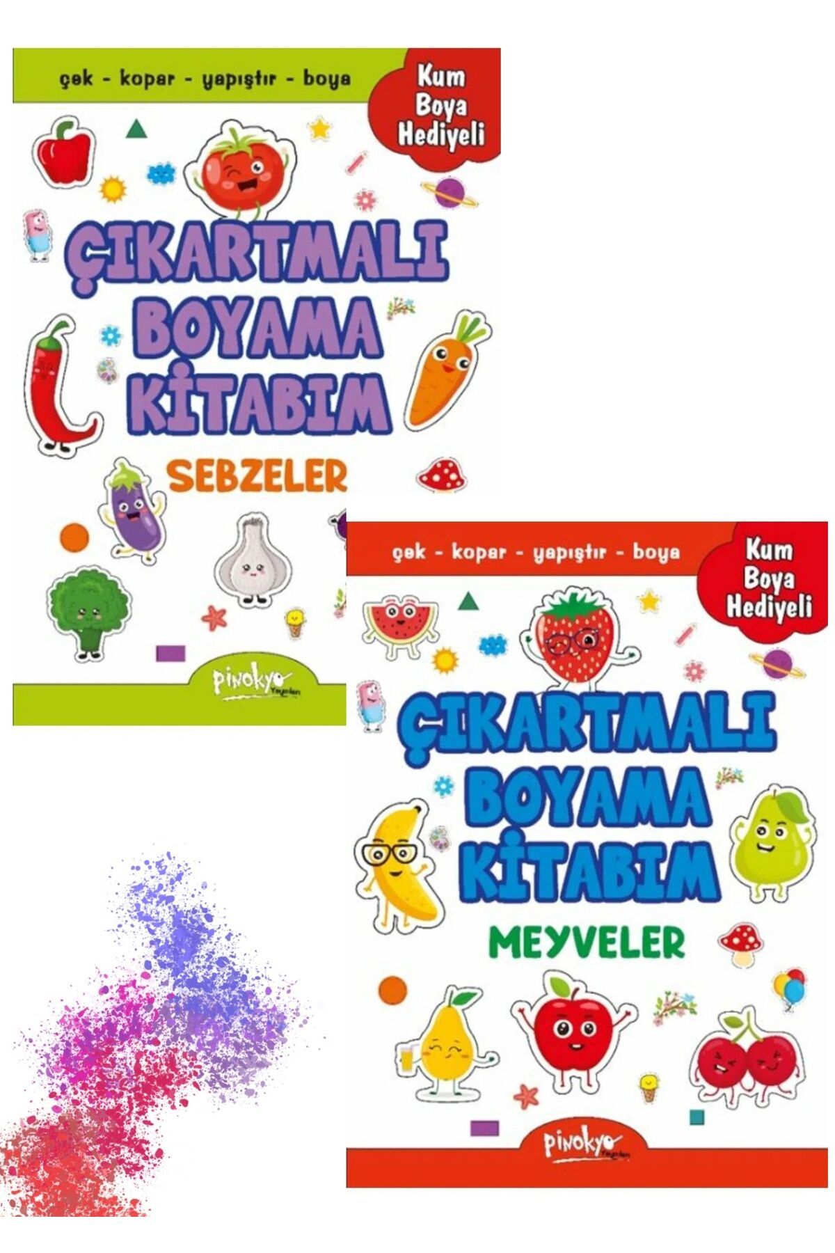 Destek Yayınları ÇIKARTMALI BOYAMA KİTABI KUM BOYAMASI HEDİYELİ