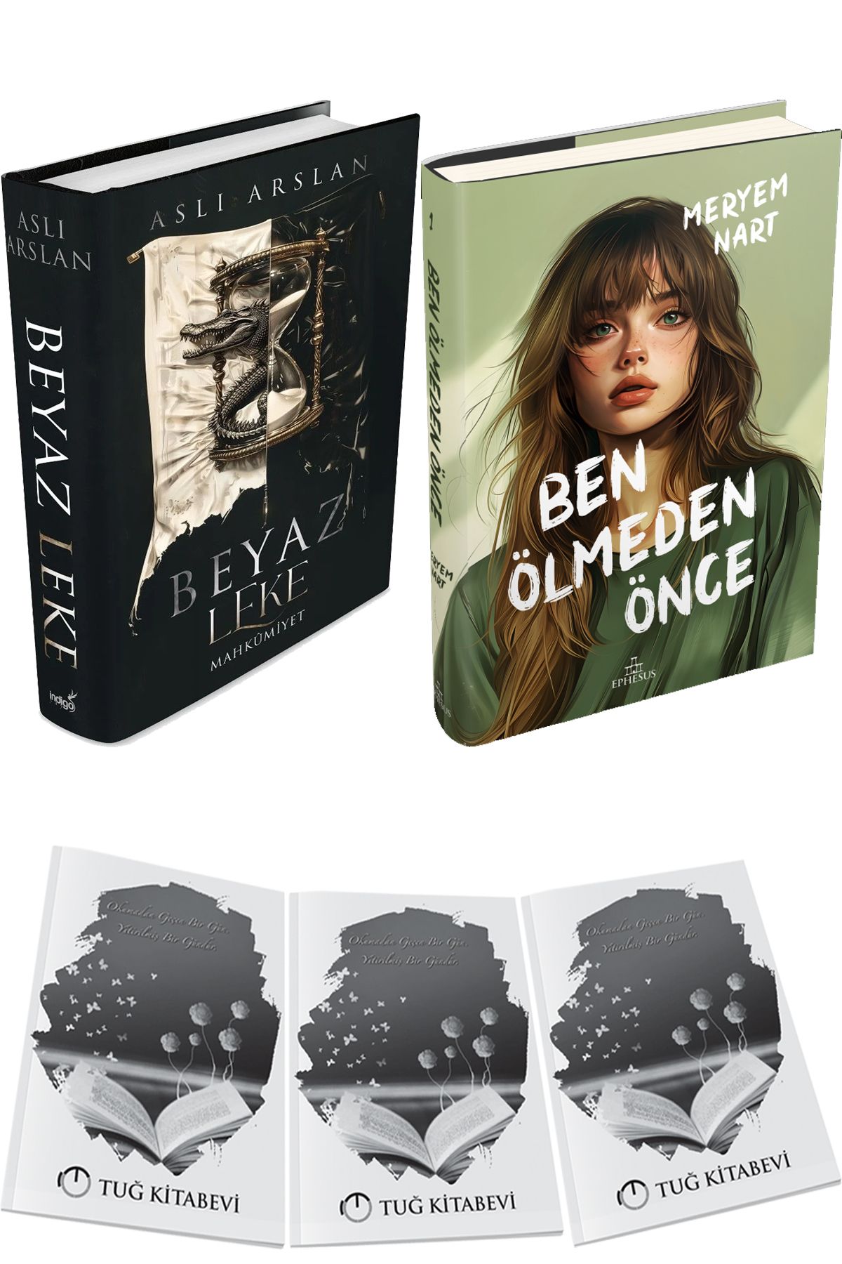 İndigo Kitap Beyaz Leke Mahkumiyet Ciltli ve Ben Ölmeden Önce Ciltli + Hediyeli