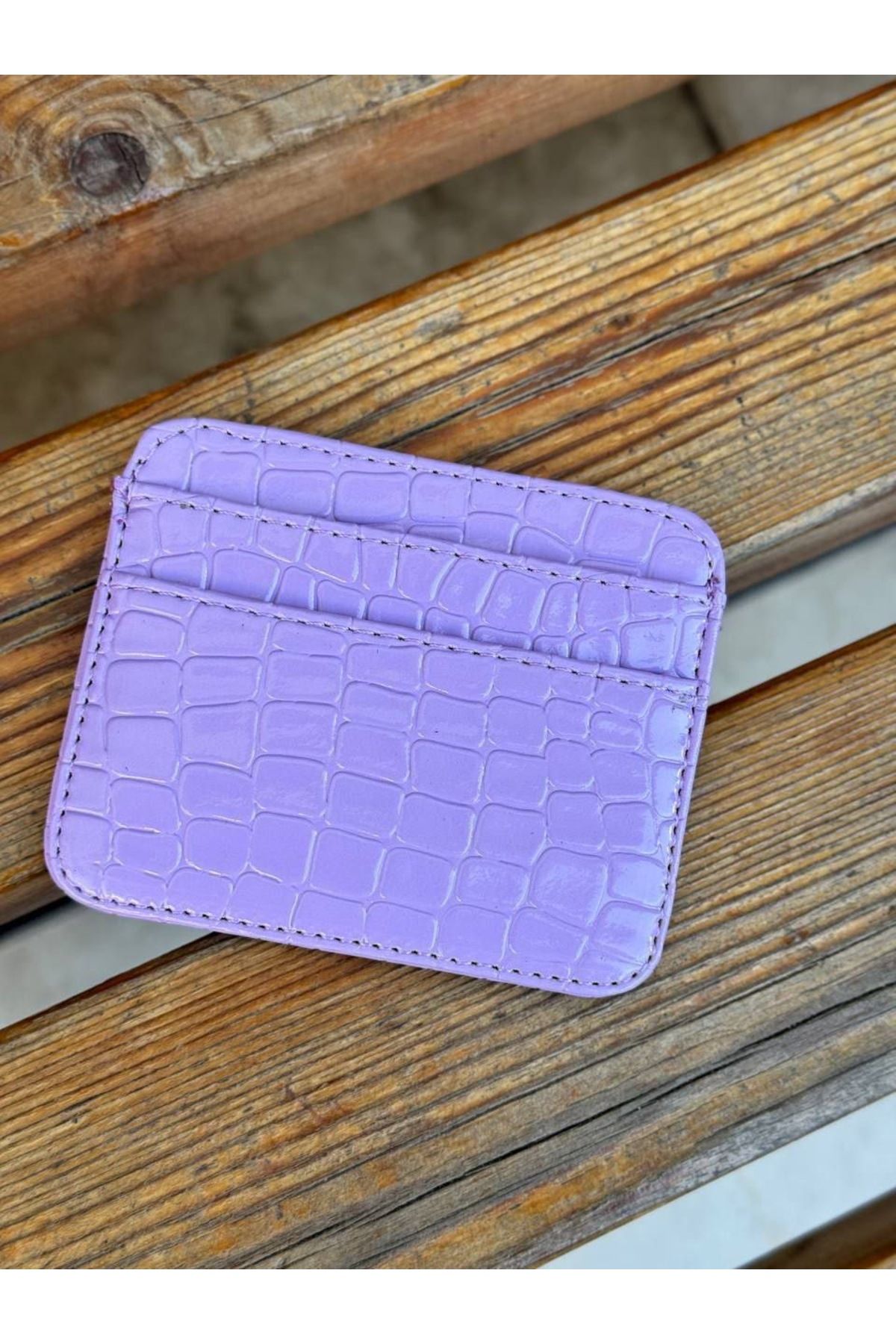 Detre Croco Deri Unisex Kartlık Cüzdan