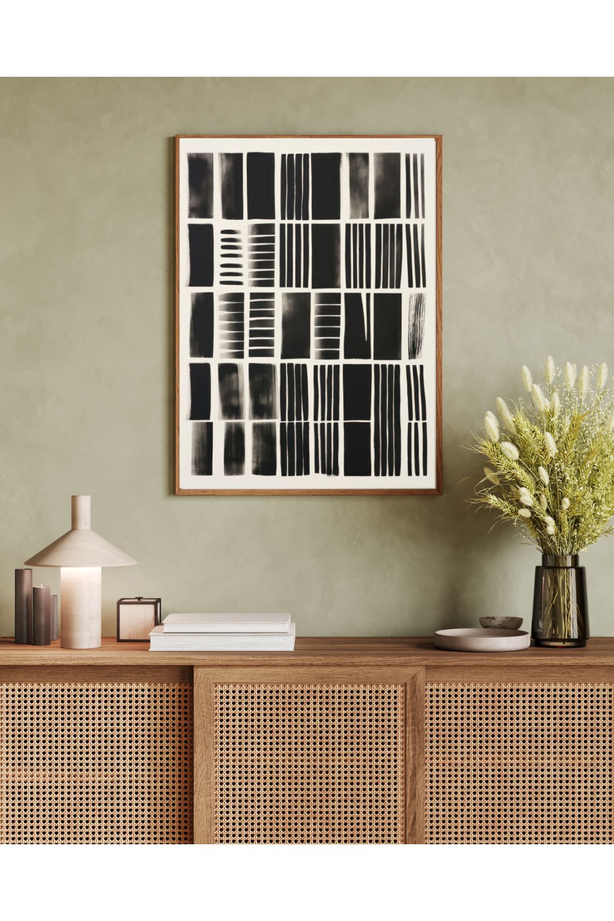 woodhomeworks tek parça salon ofis dekor tablo