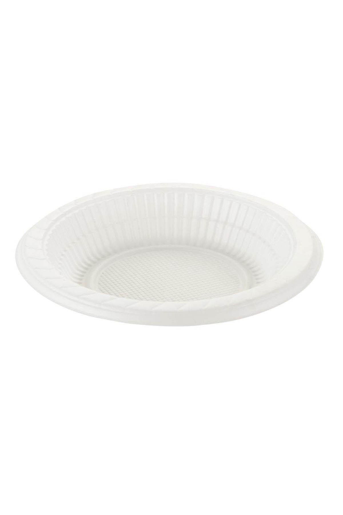 supertrend Süpertrend Plastik Tabak Beyaz Ekonomik 13,5cm 100lü