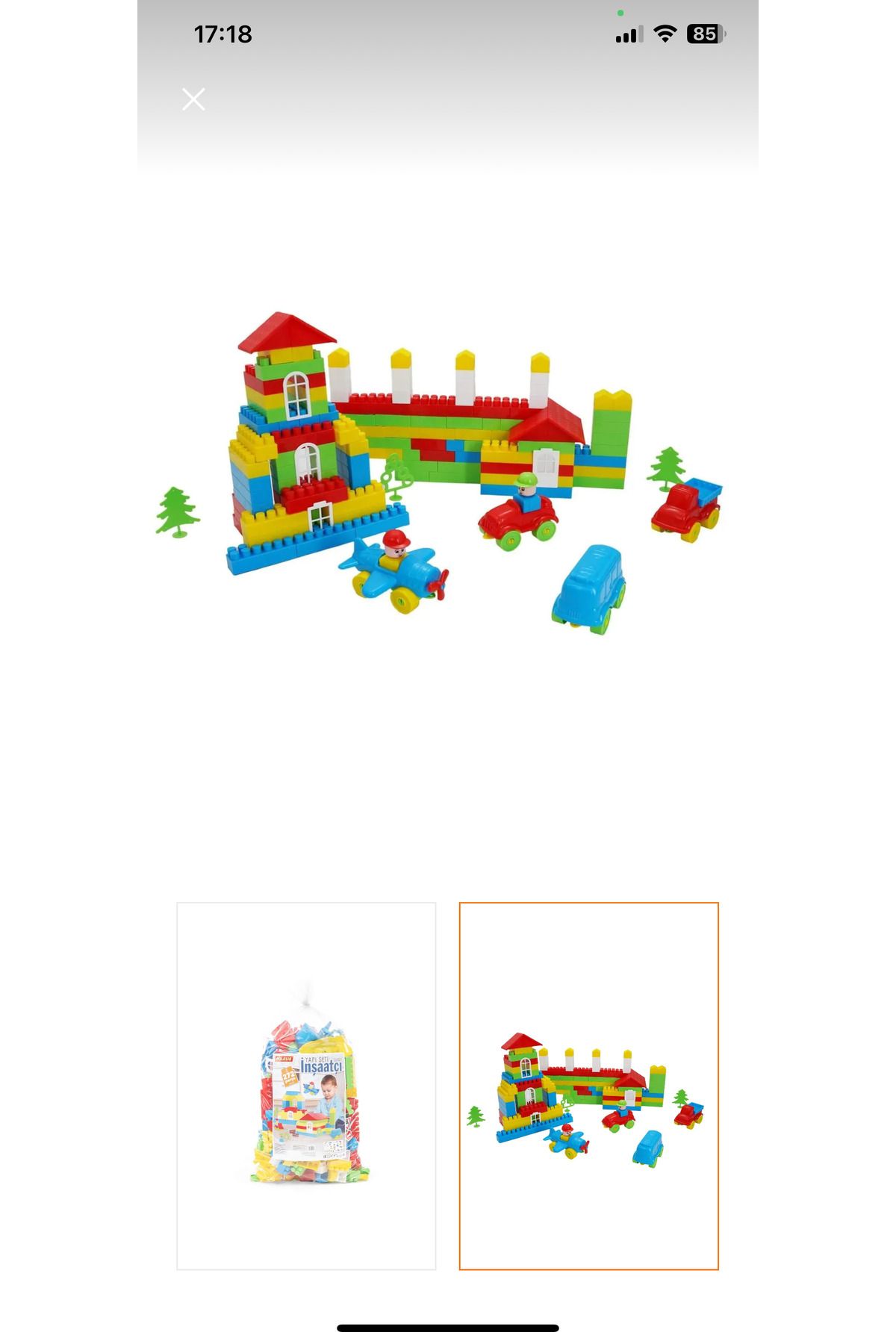 Toys Lego yapı seti inşaatçı