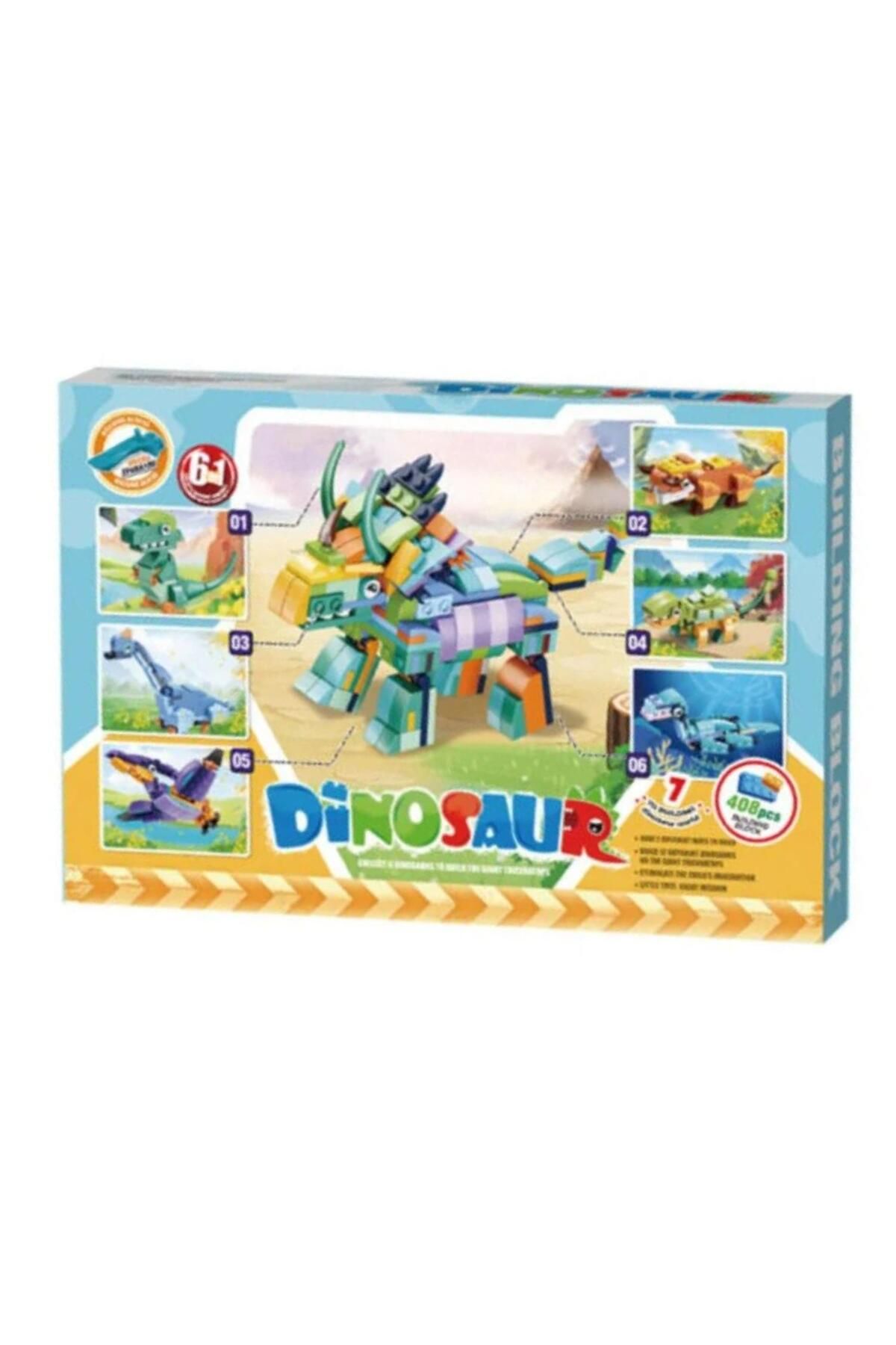 KIZILKAYA Kızılkaya Bricks 6 lı Lego Dinozor Seti 408 Parça (SM2505)