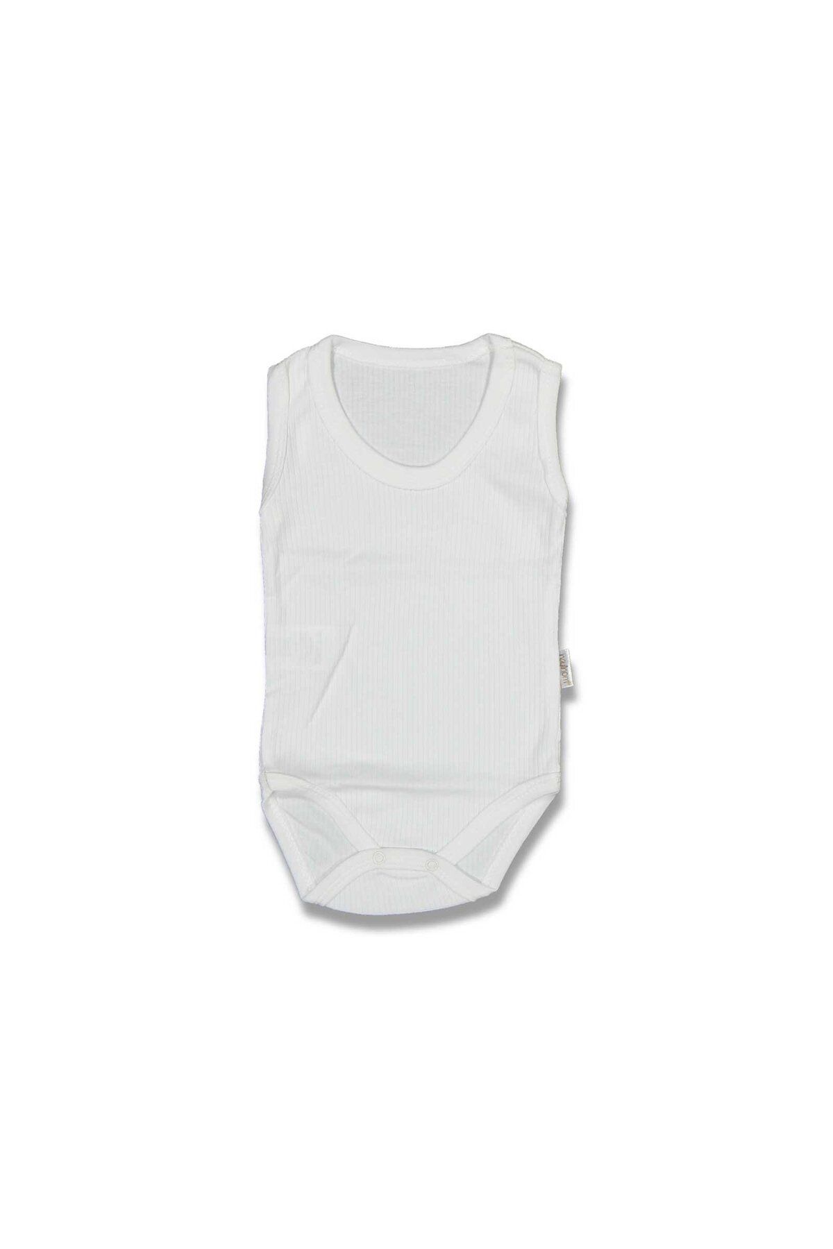 almira anne bebek Unisex Fitilli Sıfır Kol Çıtçıtlı Bady