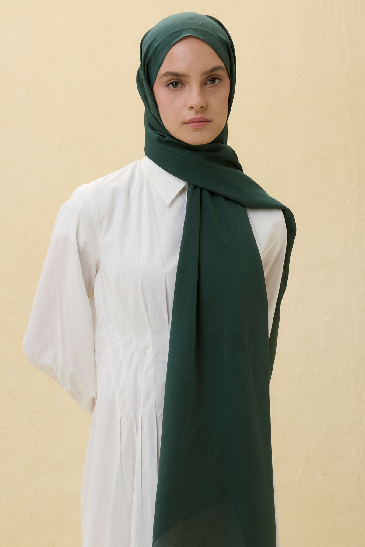 FENZA SCARF Paris İpeği Şal - Zümrüt