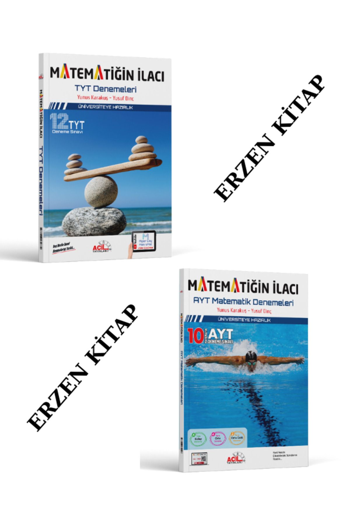 Acil Yayınları ACİL YAYINLARI TYT MATEMATİĞİN İLACI + AYT MATEMATİĞİN İLACI DENEME