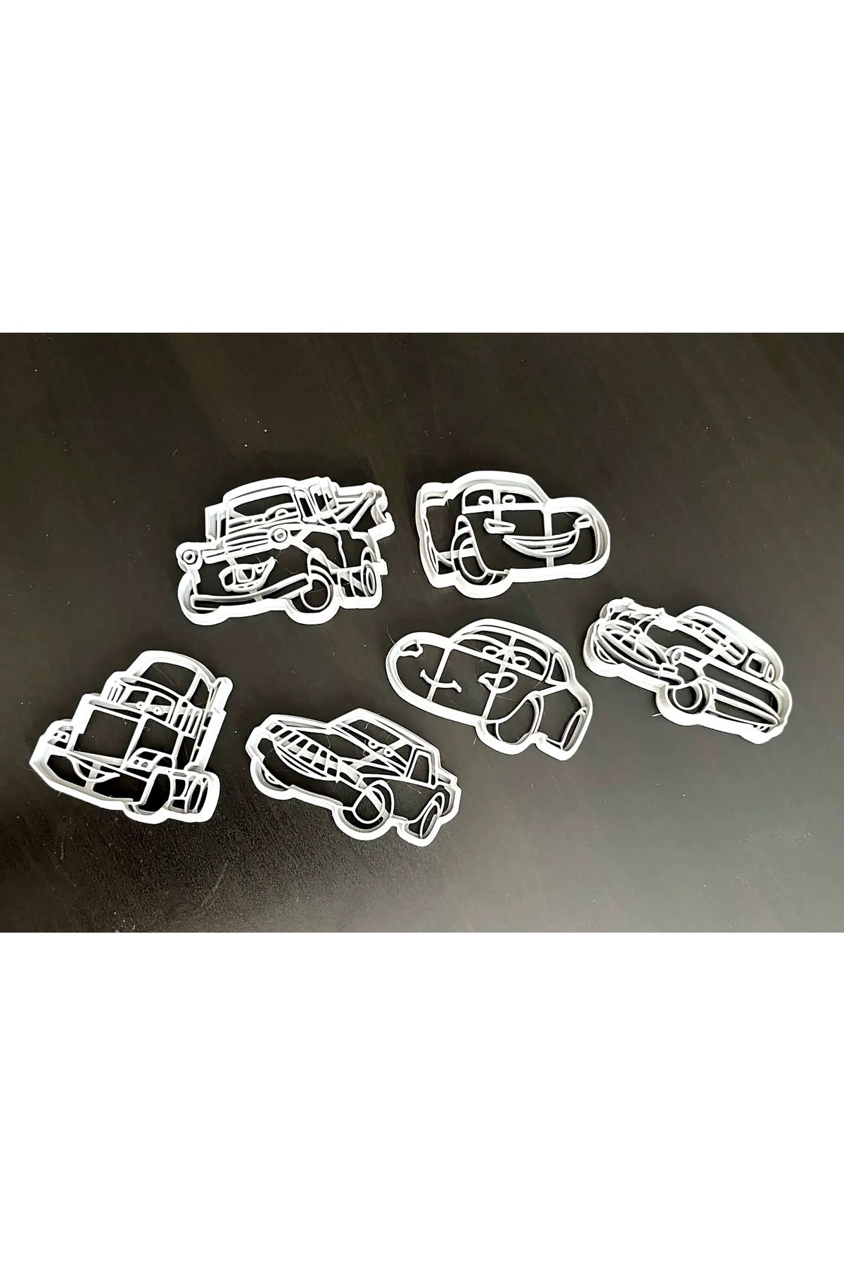 Mizaku Kurabiye Kalıbı Cars Arabalar Temalı 6'lı Set