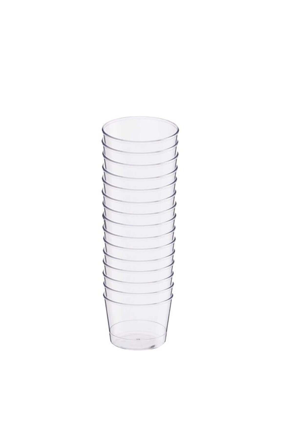 supertrend Süpertrend Plastik Kristal Silindir Tatlı Kasesi 180cc 15li