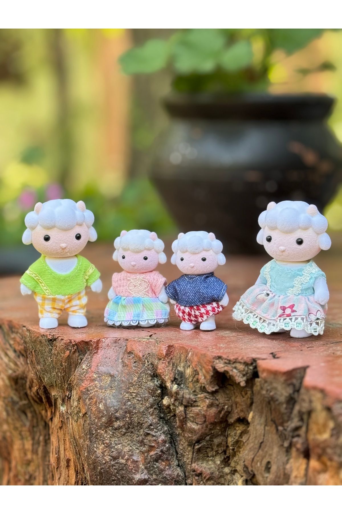BETSY STUDIO Mini Koyun Ailesi Oyun Seti (4lü Set)