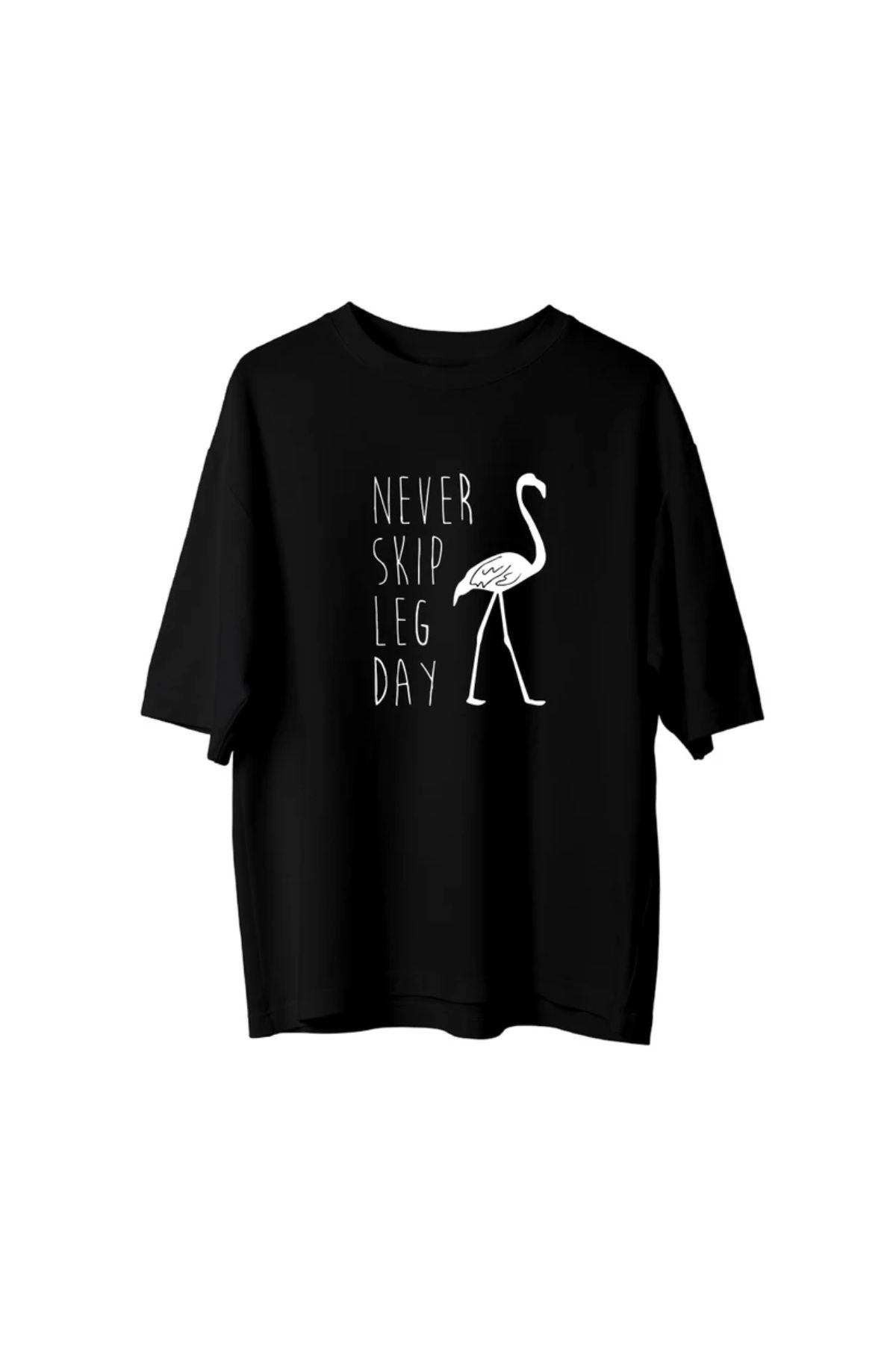 Koklonmoda Unisex Leg Day Baskılı Oversize T-Shirt