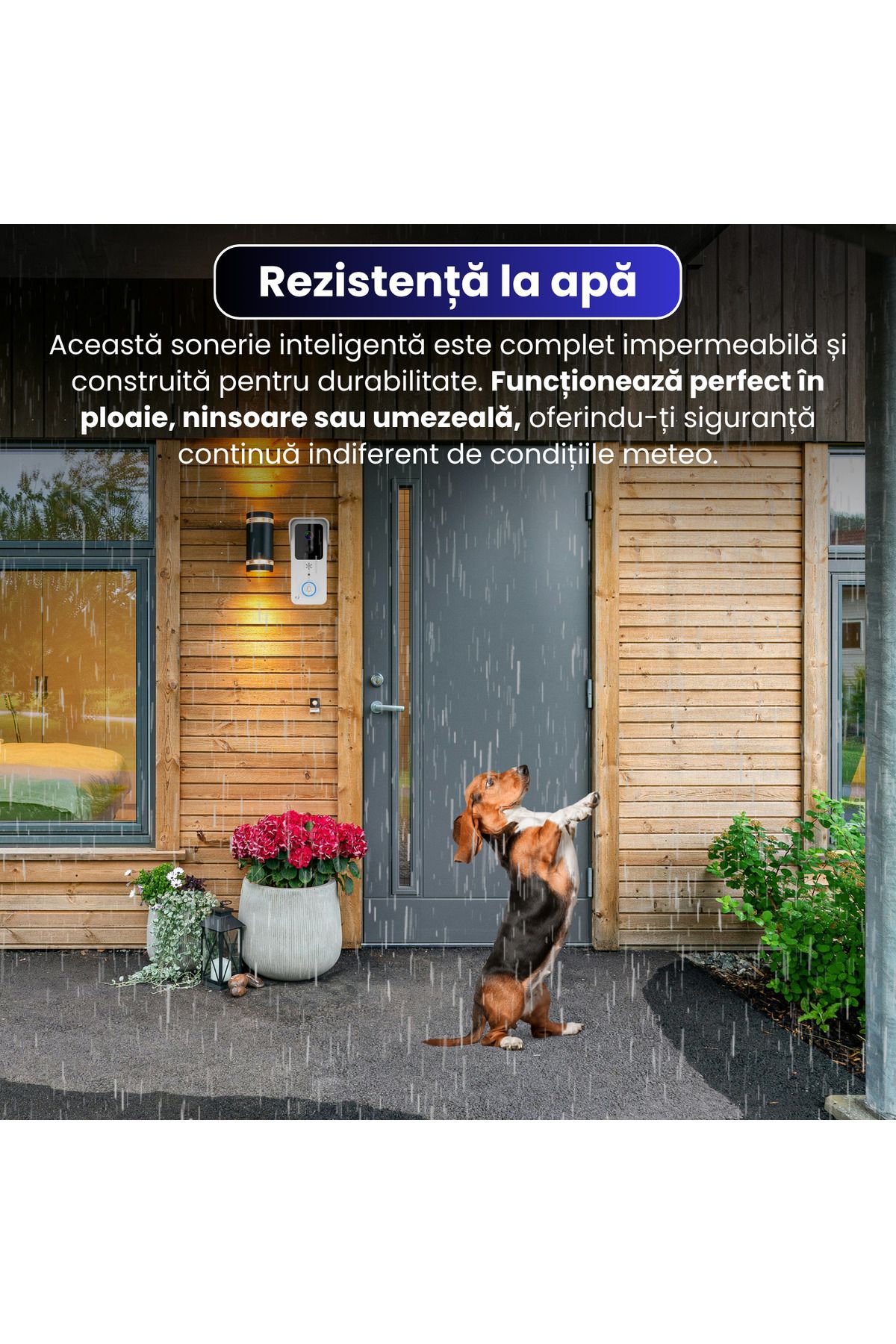 Spionescu-Smart doorbell with HD camera, IR night vision, two-way audio, motion detection, app control 3