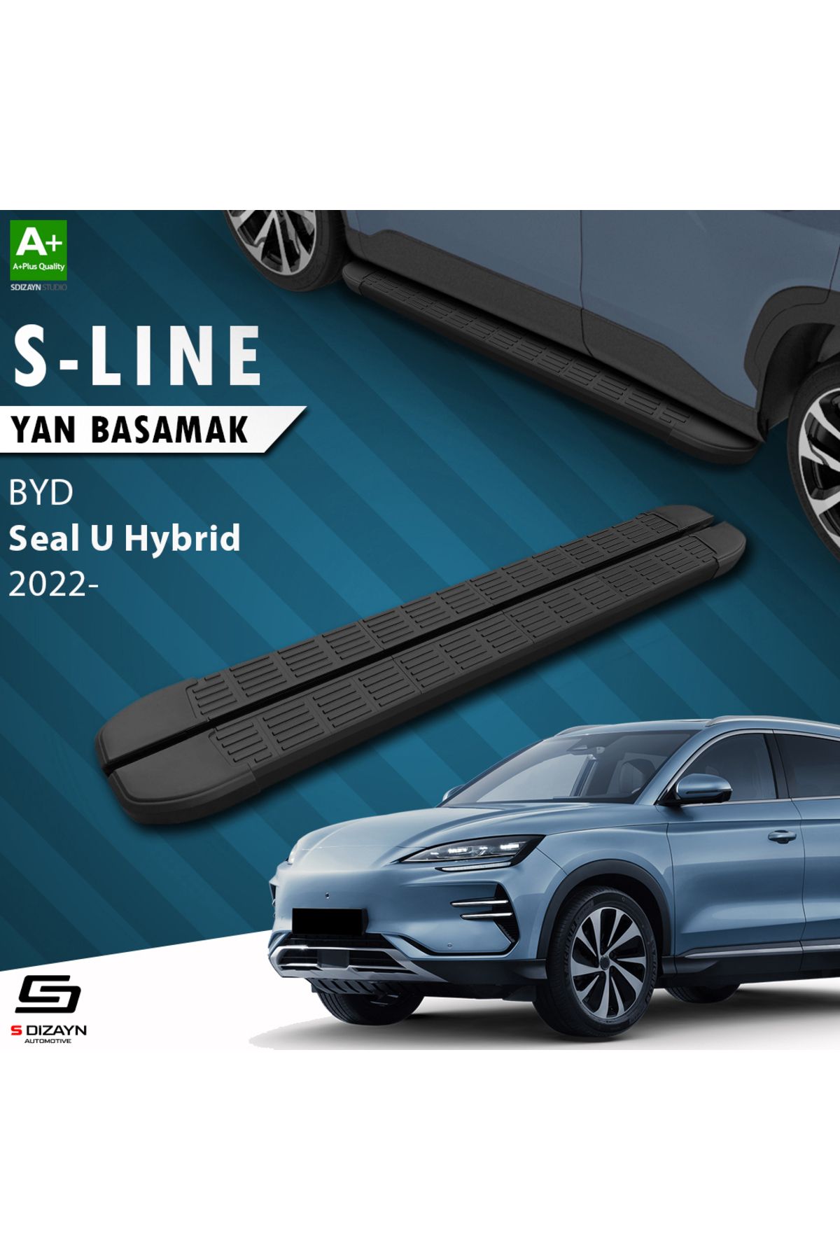 Life Tuning S-Dizayn BYD Seal U Hybrid S-Line Siyah Yan Basamak 193 Cm 2022 Üzeri A+ Kalite