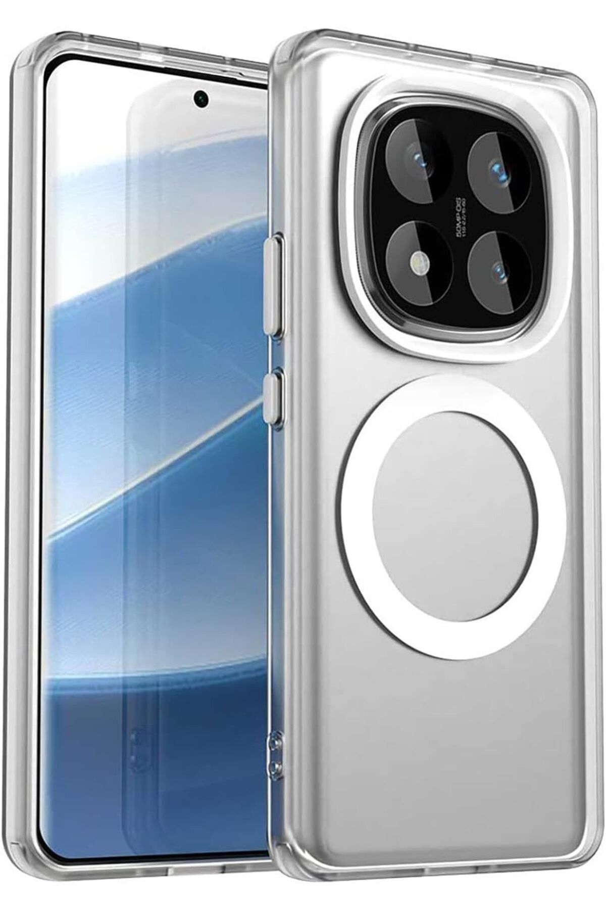 Rivor Xiaomi Redmi Note 14 Pro Plus+ Kılıf Kamera Çıkıntılı Magsafe Ve Kenarları Renkli Premium Sert Kapak