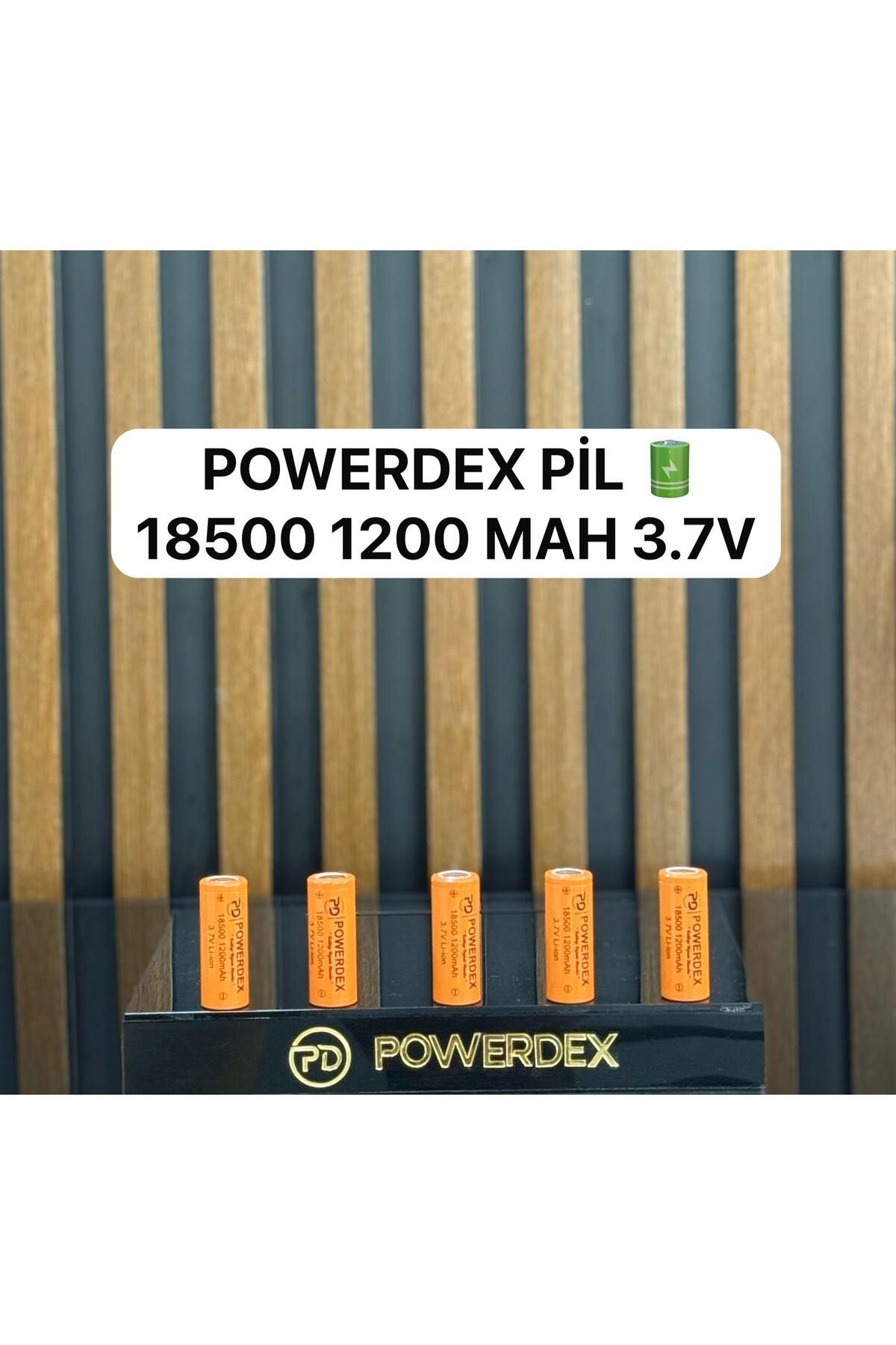 powerdex Pd-18500 1200mAh 3.7v Pil