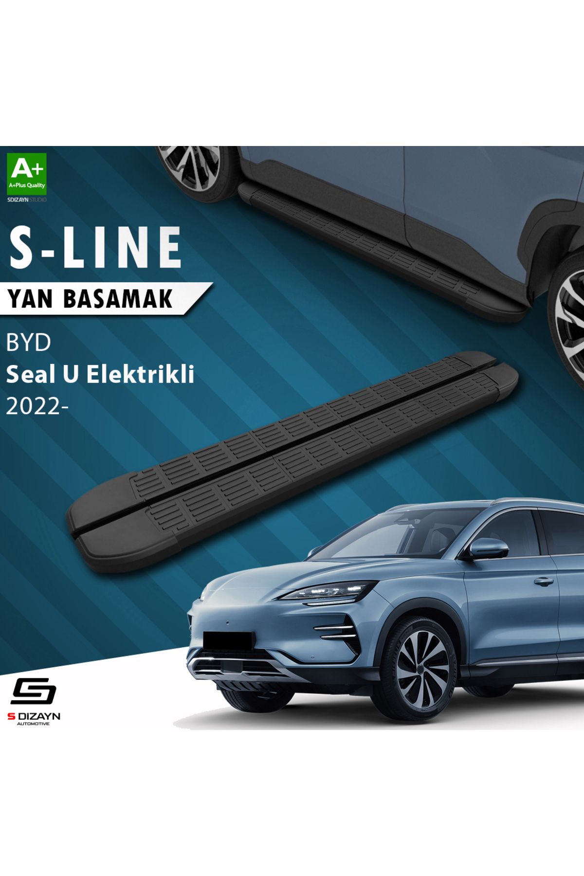 Life Tuning S-Dizayn BYD Seal U Elektrikli S-Line Siyah Yan Basamak 193 Cm 2022 Üzeri A+ Kalite