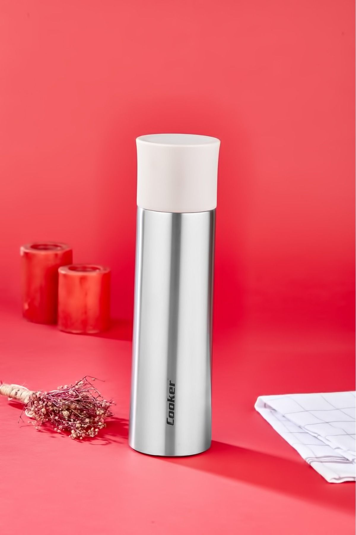 DEMİRÖZ CKR2057 – 0.5 LT Paslanmaz Çelik Termos
