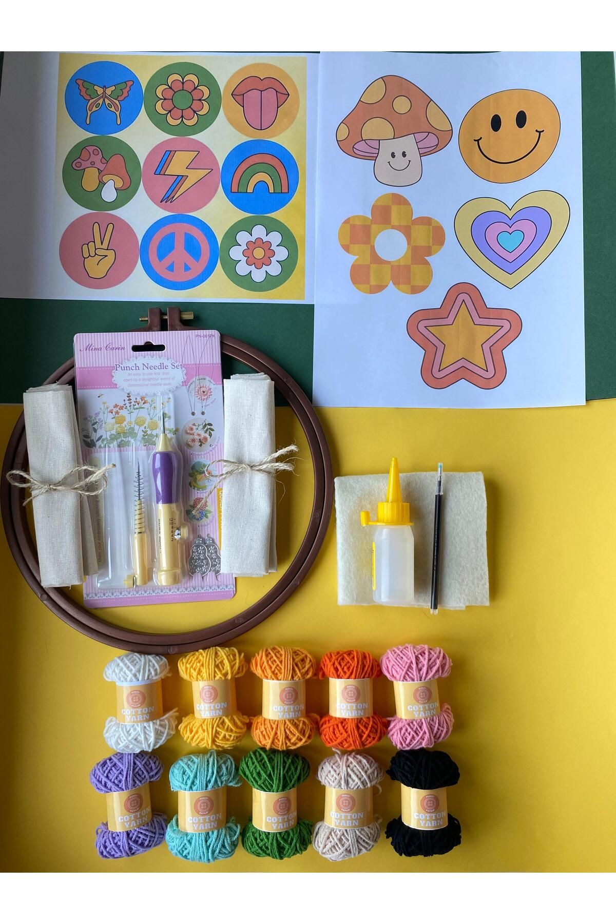 shop Punch Kafası Bardak Altlığı Seti