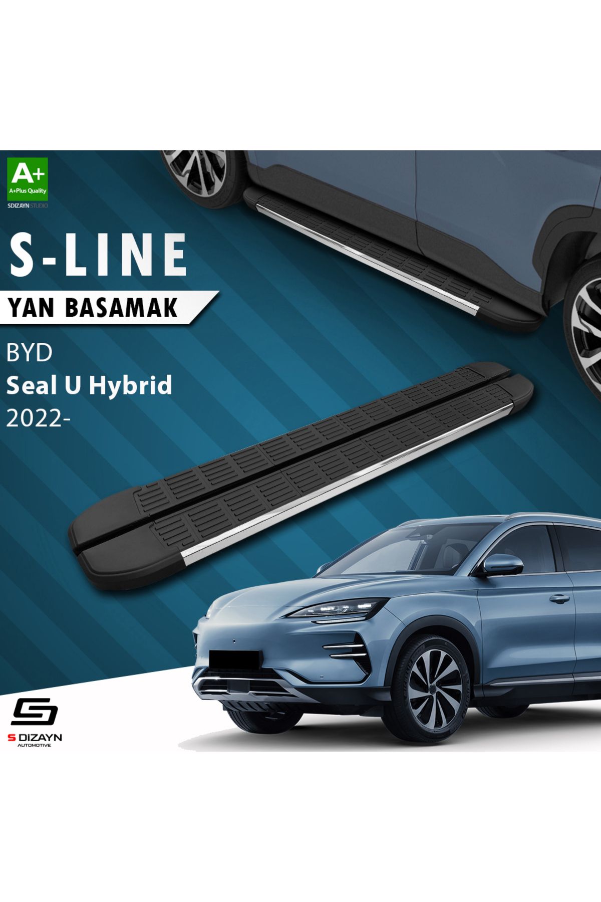 Life Tuning S-Dizayn BYD Seal U Hybrid S-Line Krom Yan Basamak 193 Cm 2022 Üzeri A+ Kalite