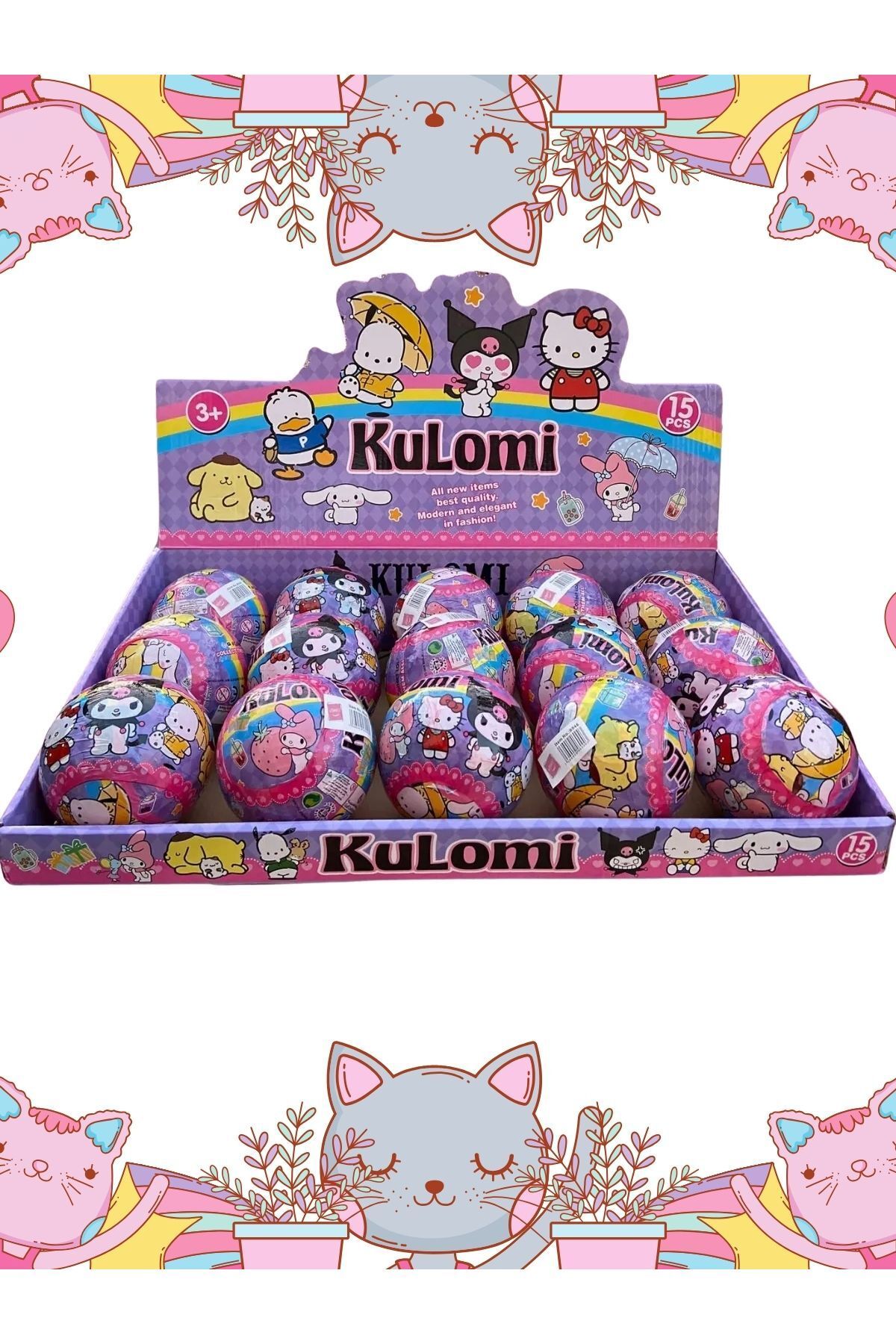 SCOWETTO Kuromi Hello Kitty My Melodi Cinnamoroll Sürpriz Paket
