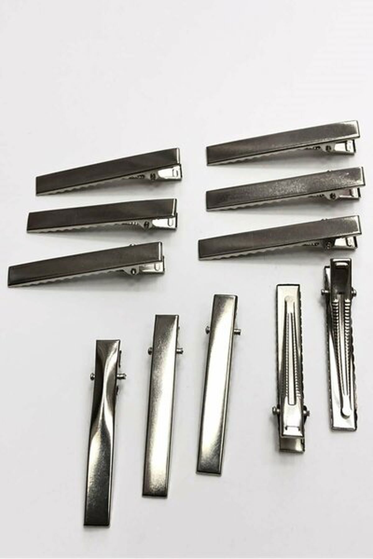 Massaltay 5.5 cm Toka Klips – 12’li Paket, Metal Tabanlı Saç Tokası Aparatı