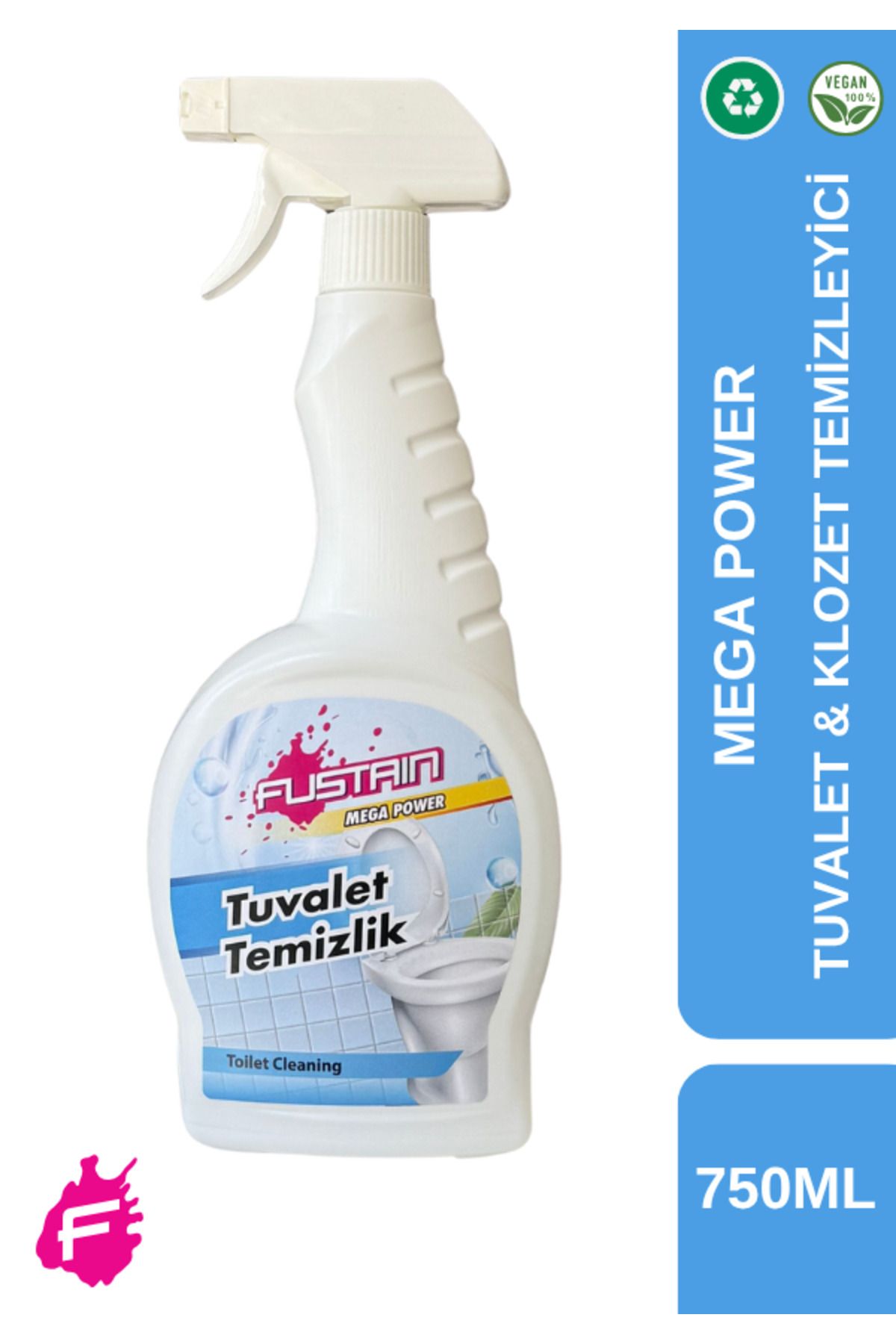 fuudimex Ultra Power Tuvalet Ve Klozet Temizleyici Sıvı Sprey Beyaz Sabun Kokulu (750 ML)