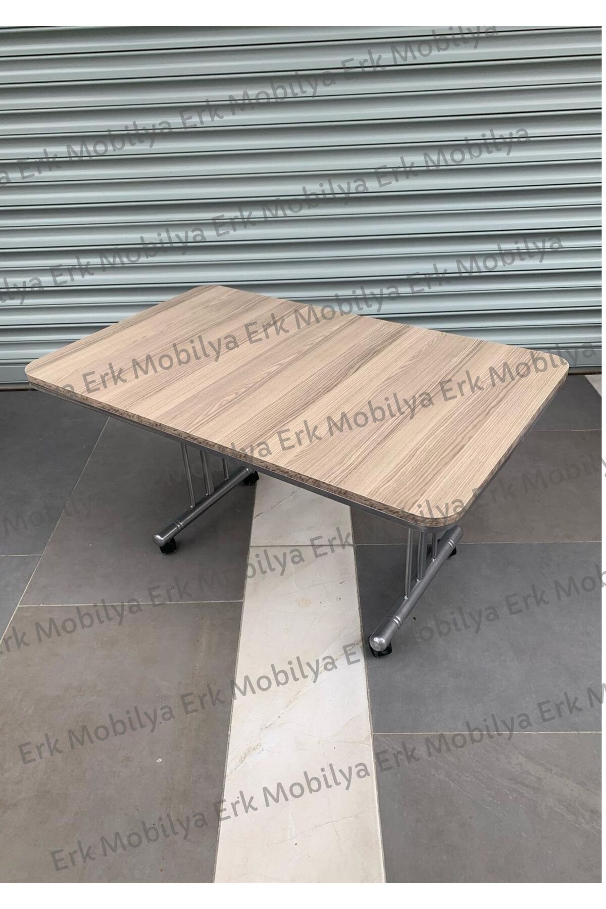 erk mobilya TEKERLEKLİ ORTA SEHPA, ERALYA, Pratik Orta Sehpa, 60x100cm Masa, Çok Amaçlı Masa, Tekerli Sehpa
